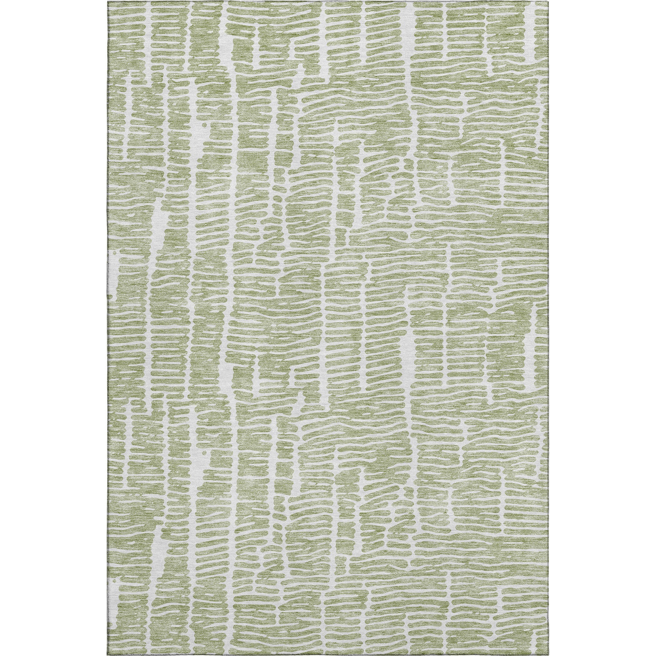 Lima Machine Washable Transitional Aloe Green Rug 2'6" x 3'10" #shape_Rectangle