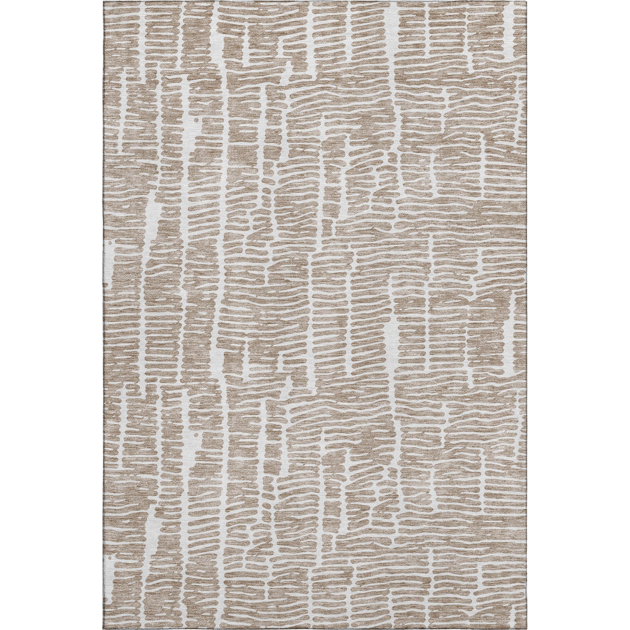 Lima Machine Washable Transitional Brown Rug 2'6" x 3'10" #shape_Rectangle