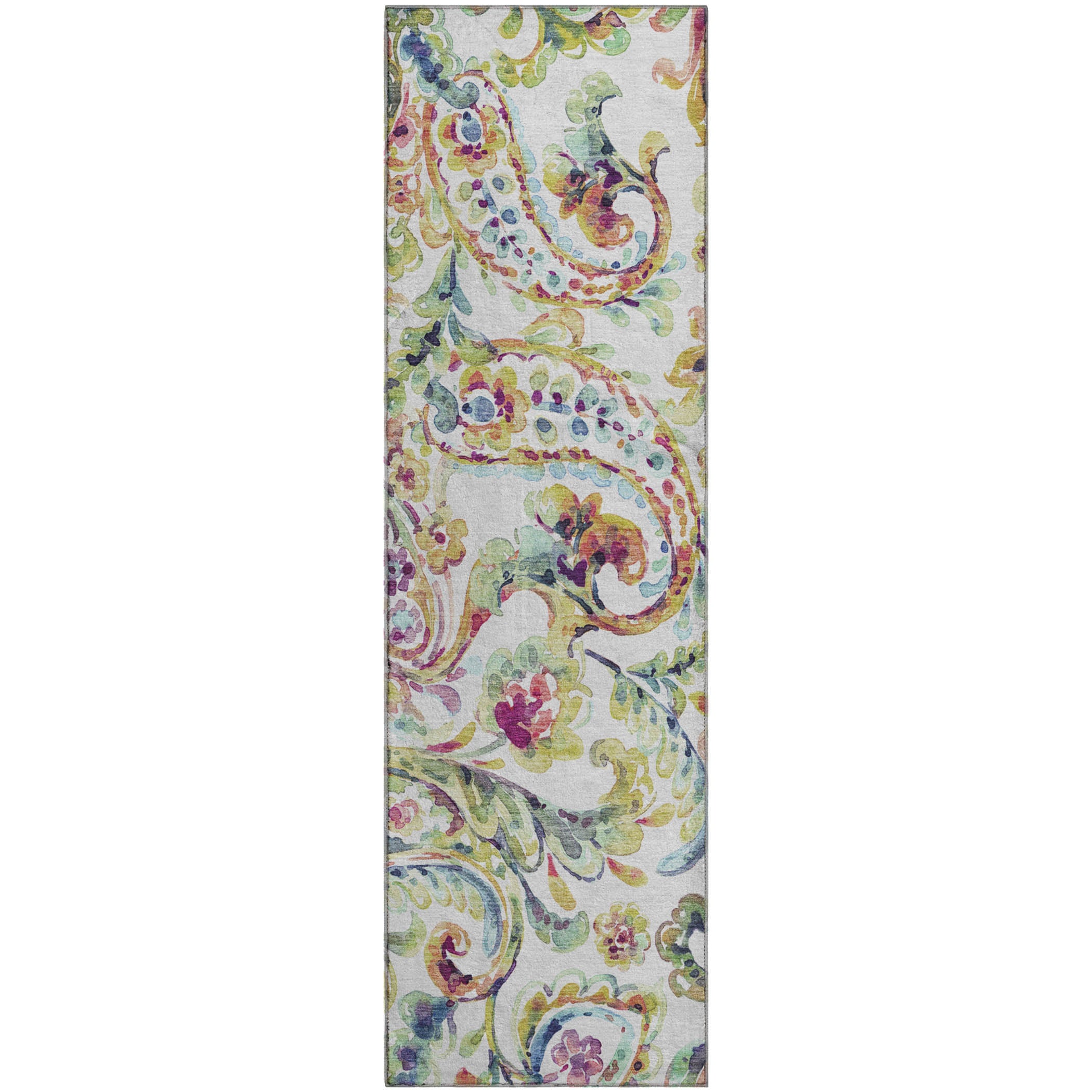 Chiang Mai Machine Washable Transitional Ivory Rug 2'3" x 7'6" #shape_Runner