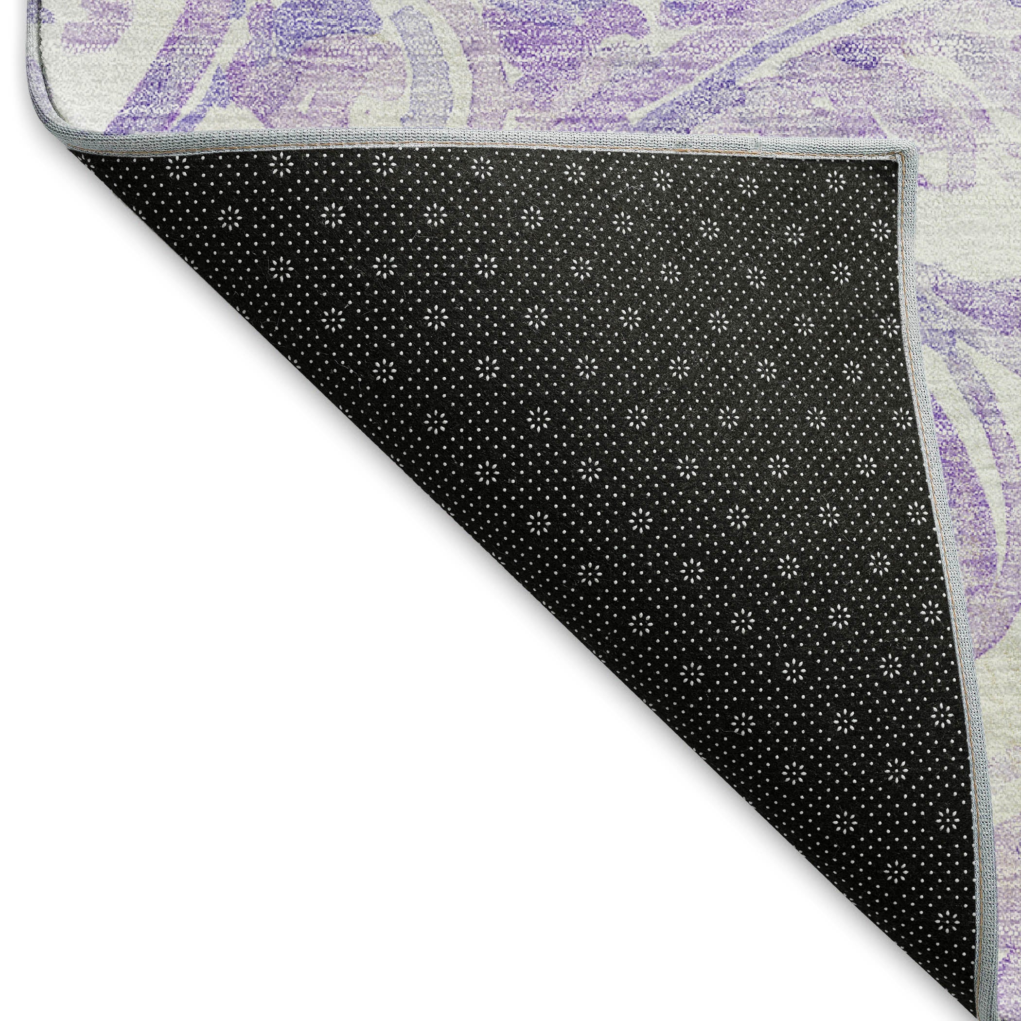 Budapest Machine Washable Transitional Lavender Purple Rug 1'8" x 2'6" #shape_Rectangle
