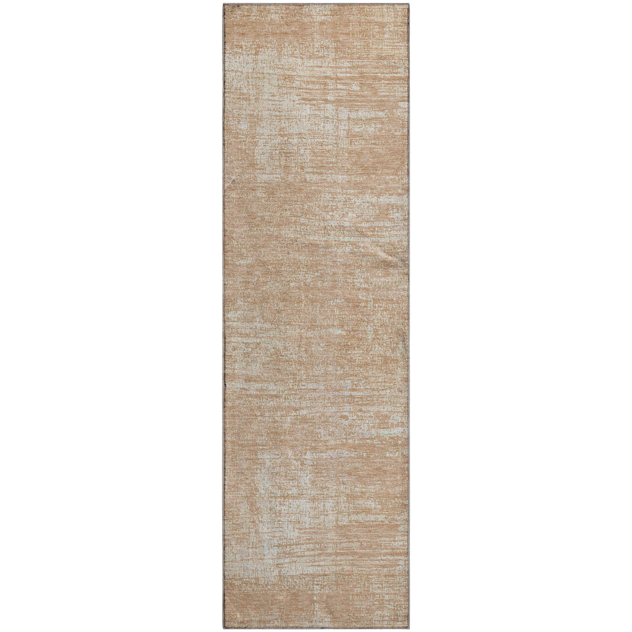 Bern Machine Washable Transitional Coral Orange Rug 2'3" x 7'6" #shape_Runner
