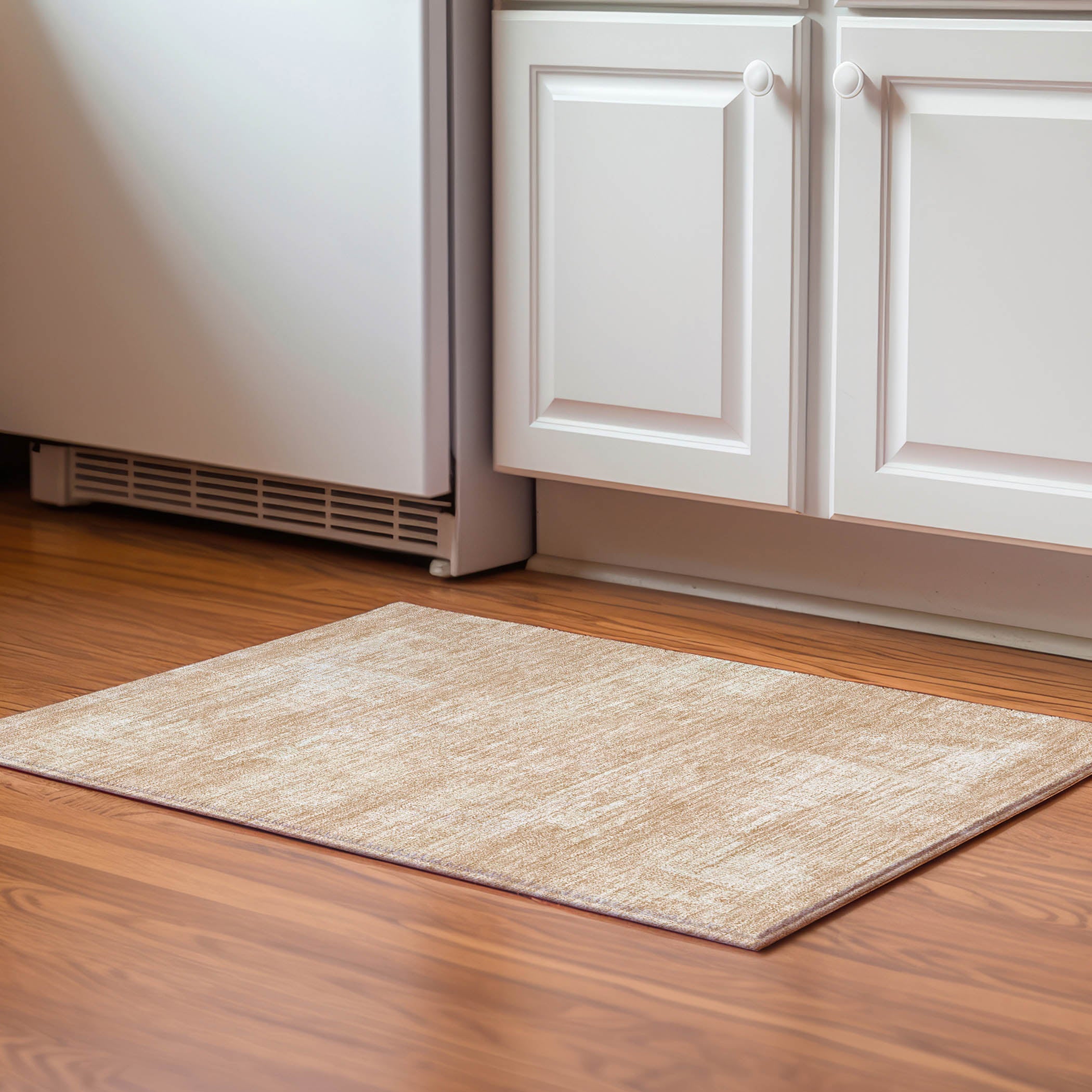 Bern Machine Washable Transitional Coral Orange Rug 1'8" x 2'6" #shape_Rectangle