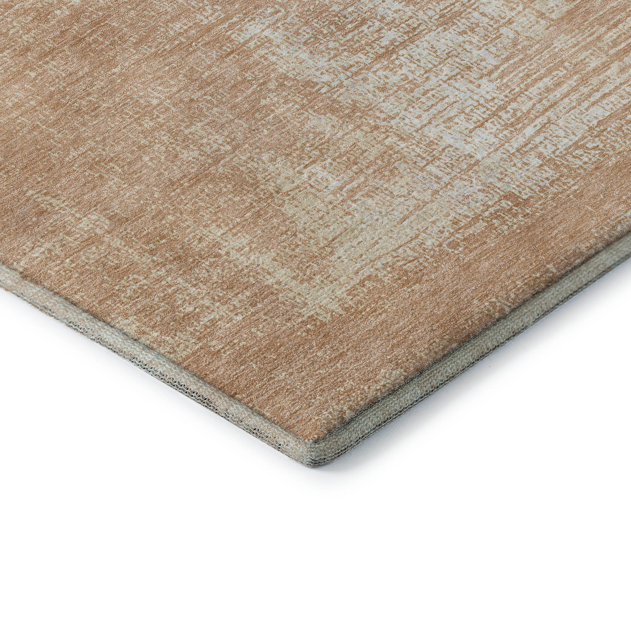 Bern Machine Washable Transitional Coral Orange Rug 1'8" x 2'6" #shape_Rectangle