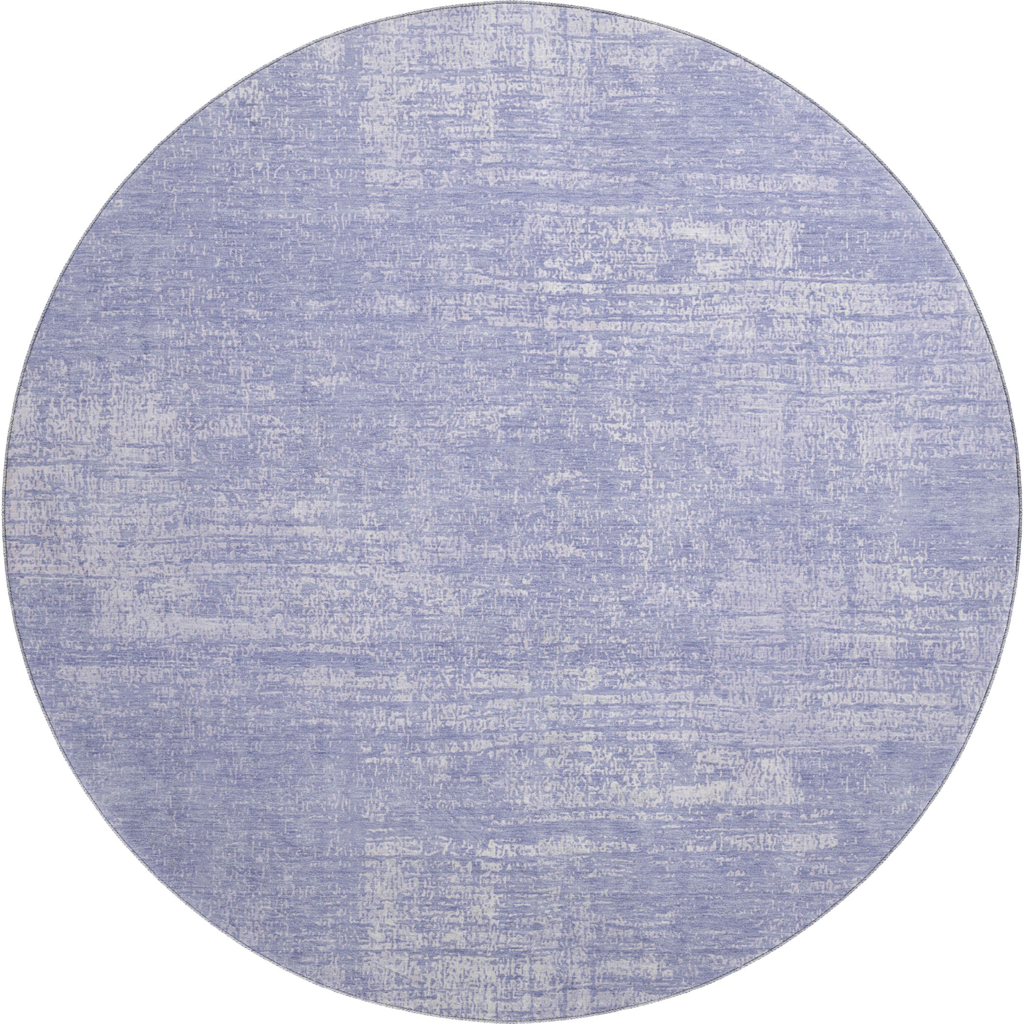 Bern Machine Washable Transitional Lavender Purple Rug 8' x 8' #shape_Round