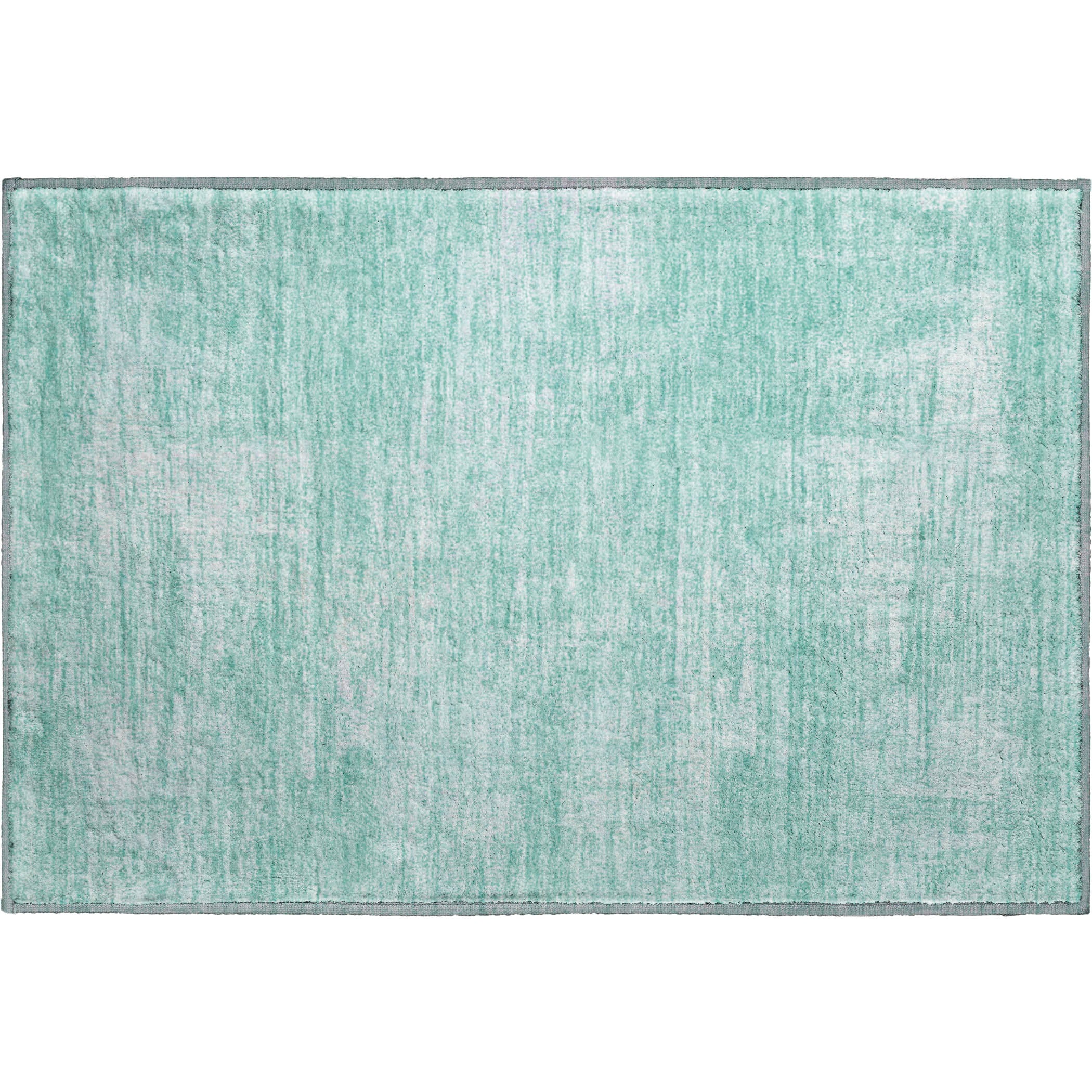 Bern Machine Washable Transitional Turquoise Teal Rug 1'8" x 2'6" #shape_Rectangle