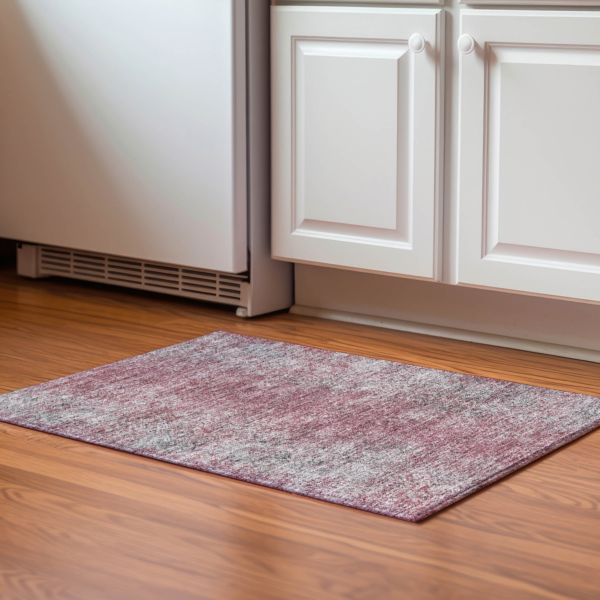 Valletta Machine Washable Transitional Merlot Red Rug 1'8" x 2'6" #shape_Rectangle