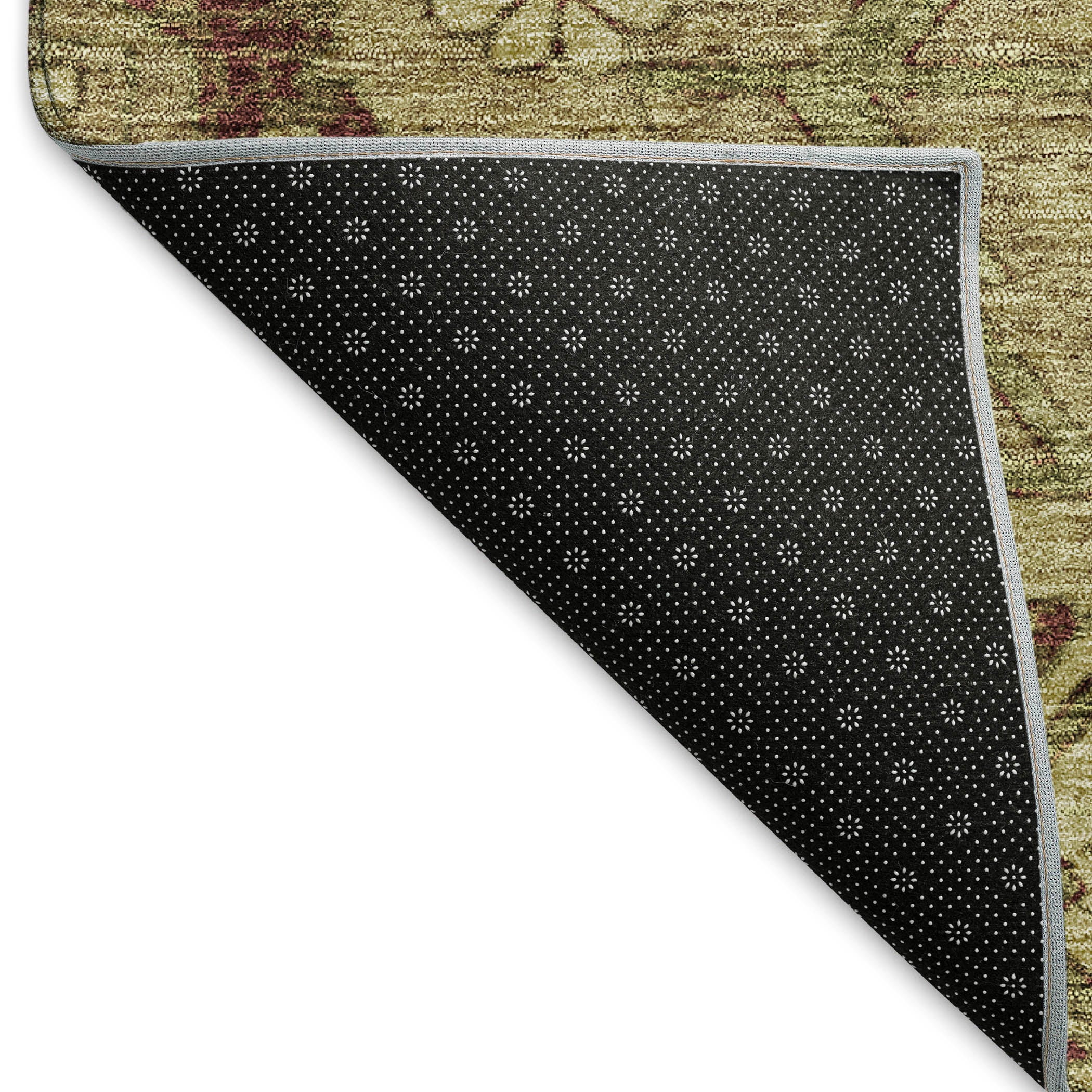 Dublin Machine Washable Transitional Brown Rug 1'8" x 2'6" #shape_Rectangle