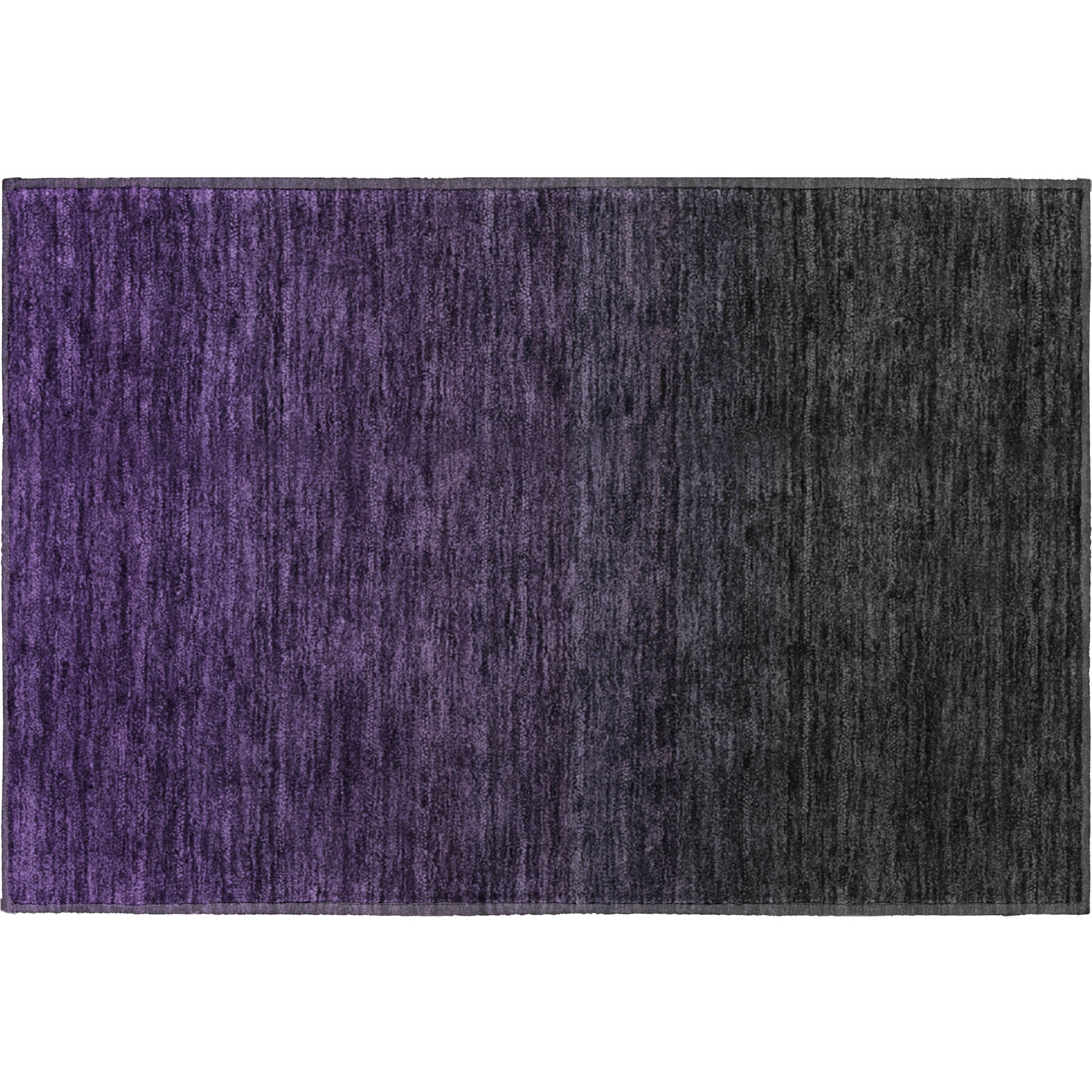Lucerne Machine Washable Transitional Eggplant Purple Rug 1'8" x 2'6" #shape_Rectangle