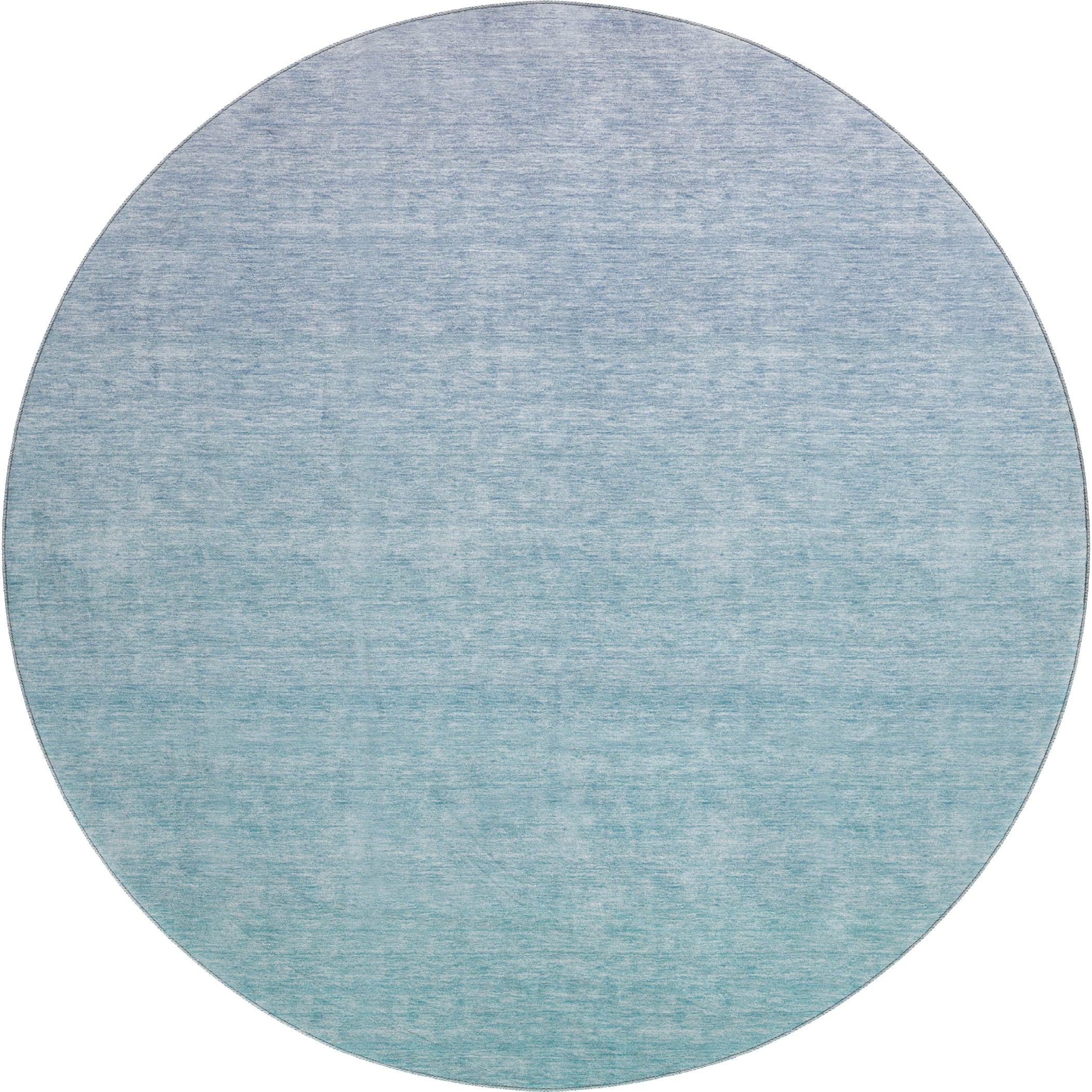 Sintra Machine Washable Transitional Sky Blue Rug 8' x 8' #shape_Round