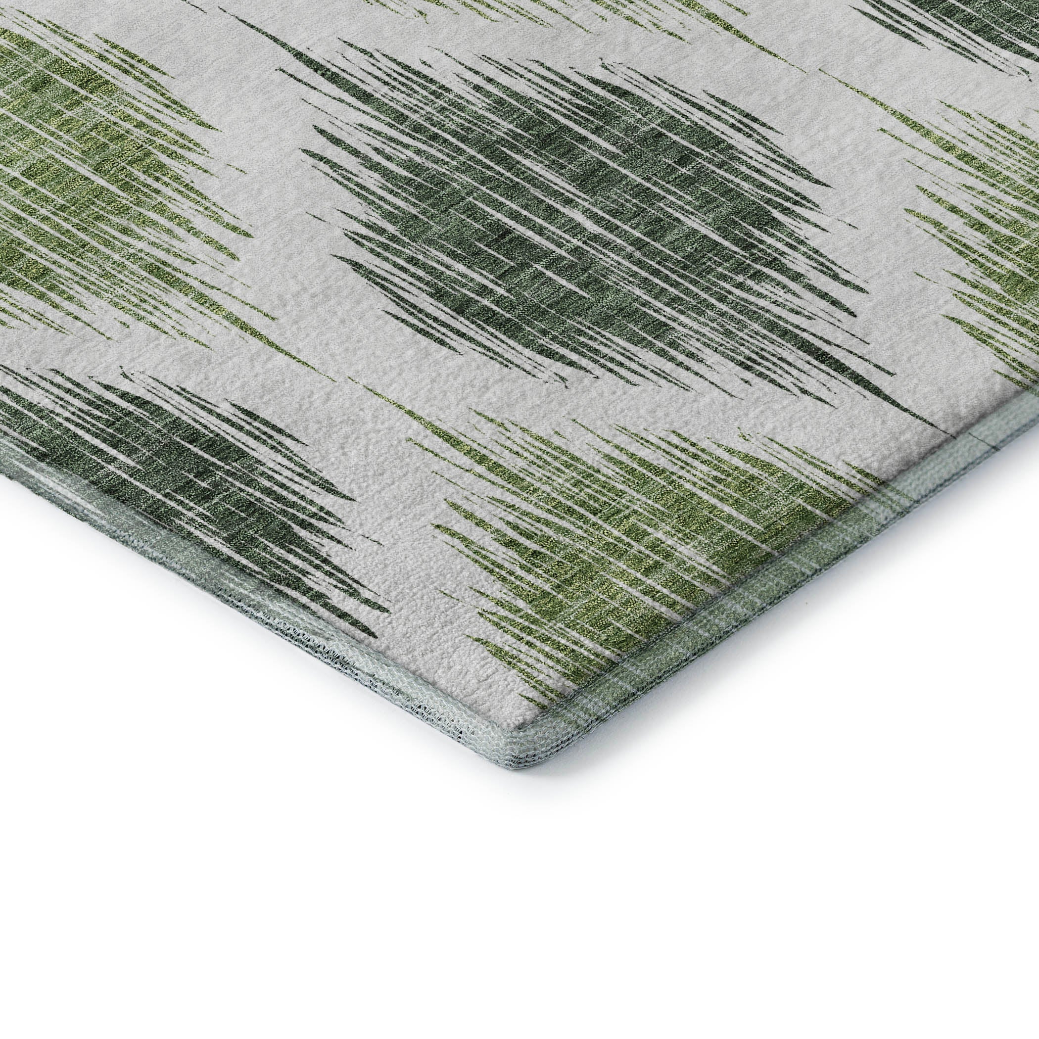 Lucerne Machine Washable Transitional Fern Green Rug 1'8" x 2'6" #shape_Rectangle