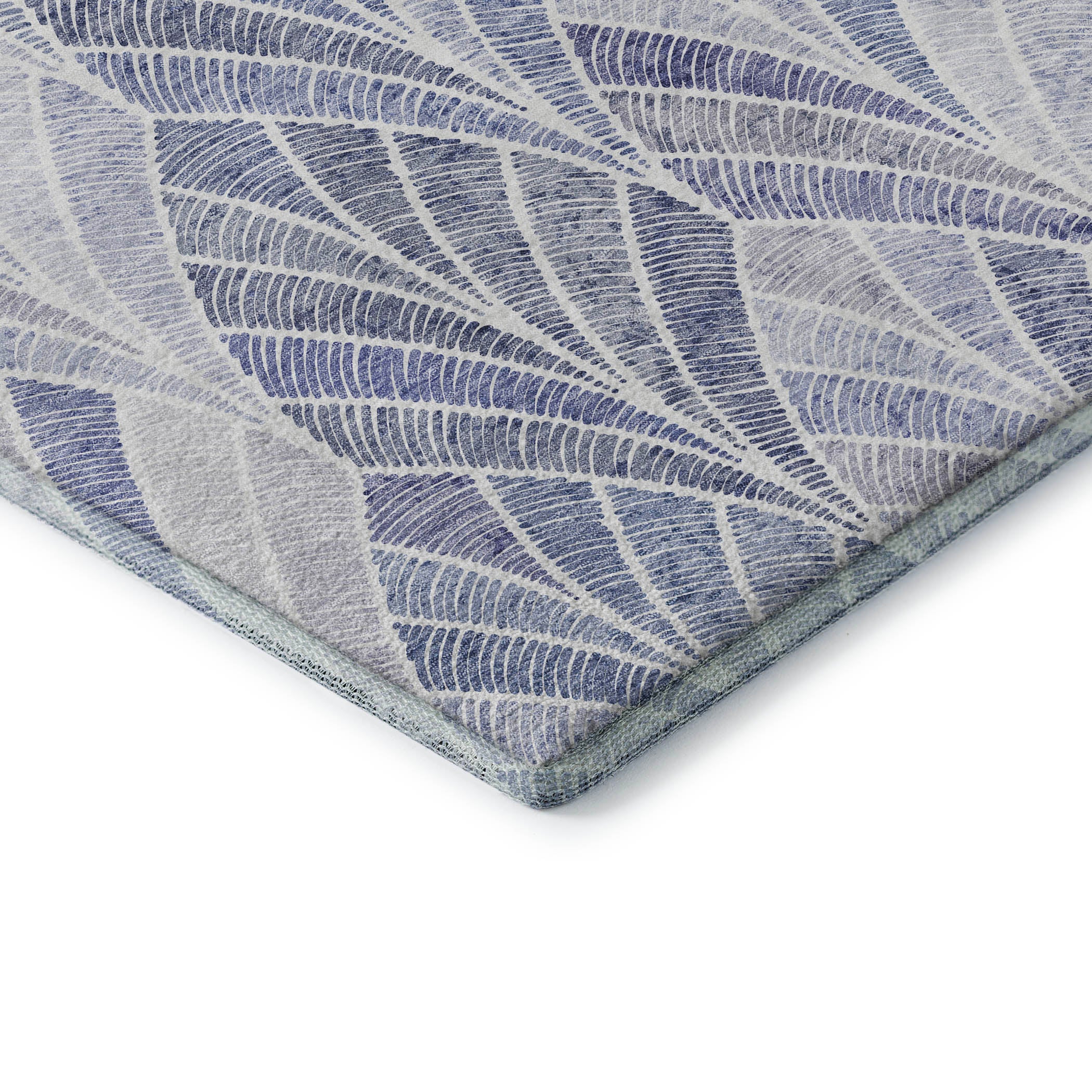 Montevideo Machine Washable Transitional Denim Blue Rug 1'8" x 2'6" #shape_Rectangle