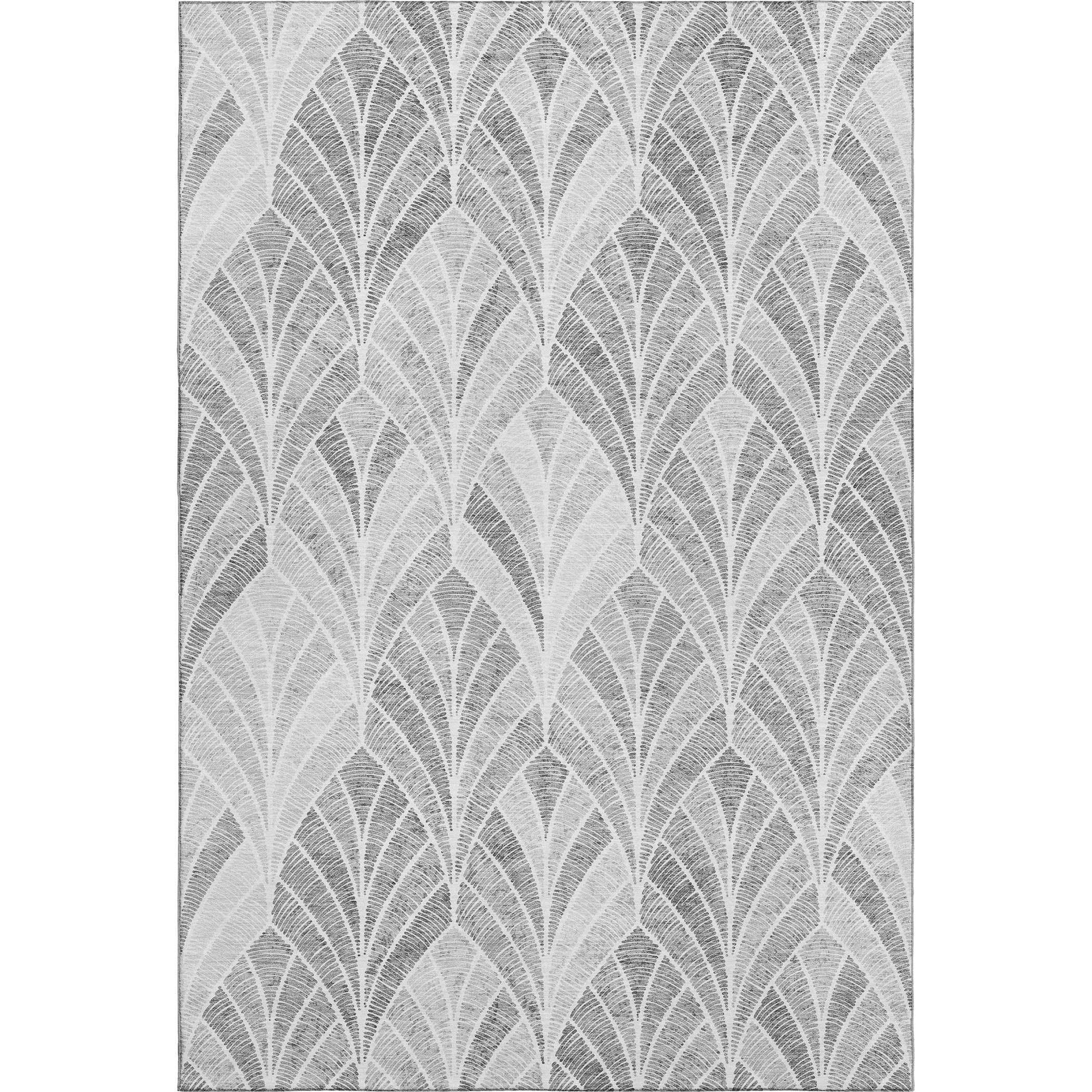 Montevideo Machine Washable Transitional Gray Rug 2'6" x 3'10" #shape_Rectangle