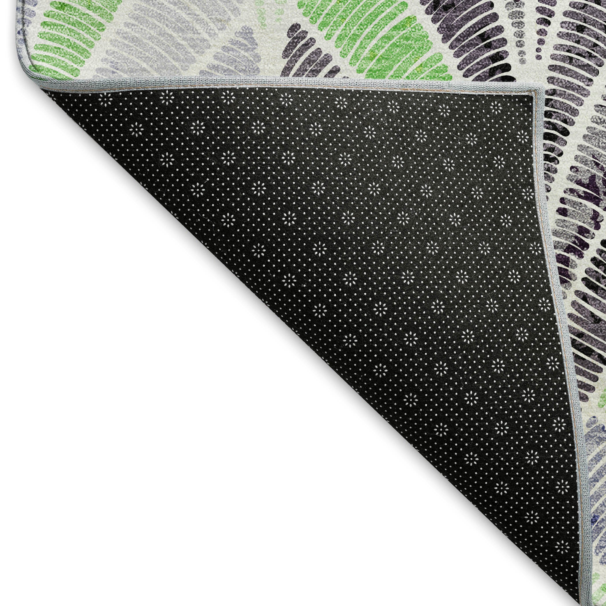 Montevideo Machine Washable Transitional Green Rug 1'8" x 2'6" #shape_Rectangle