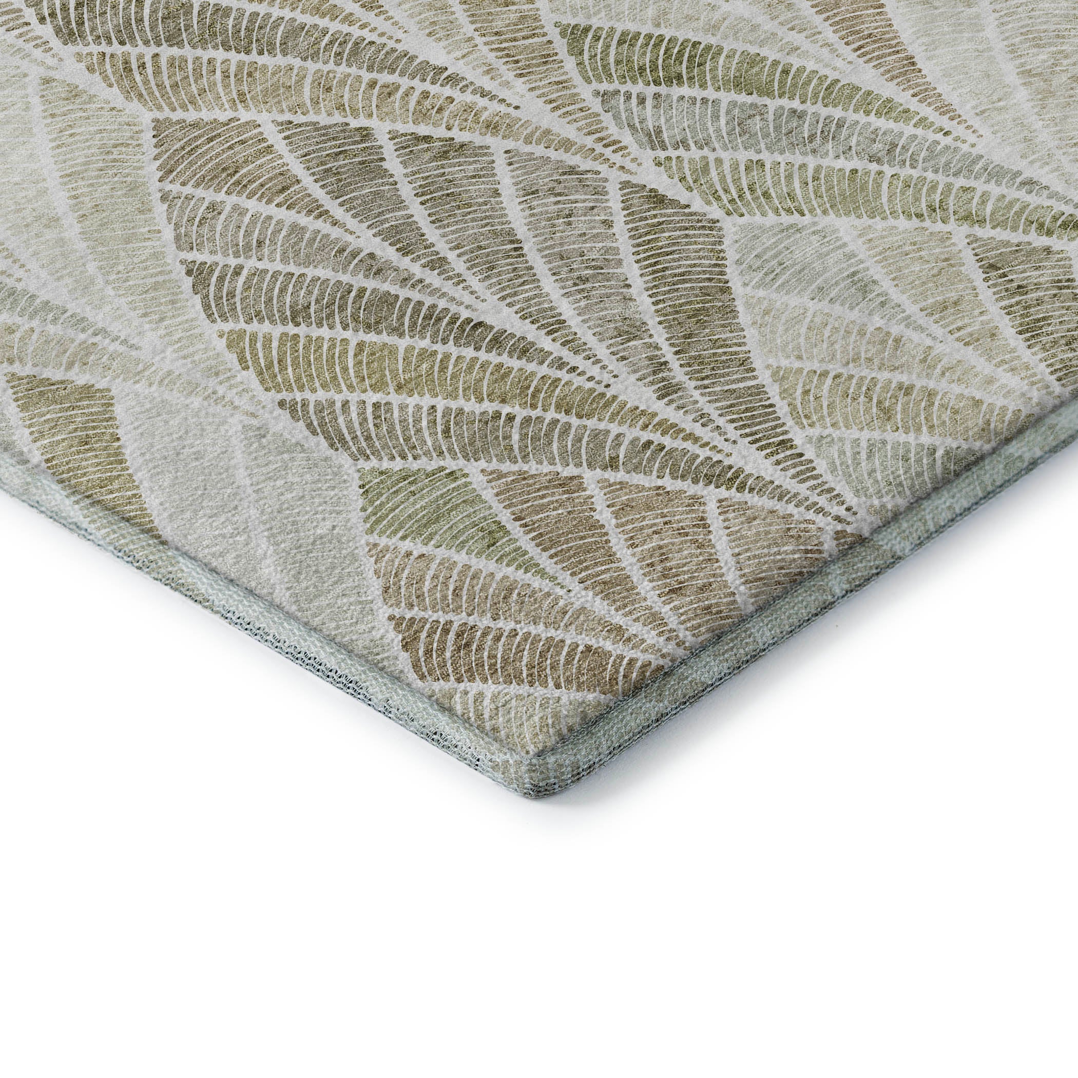Montevideo Machine Washable Transitional Khaki Brown Rug 1'8" x 2'6" #shape_Rectangle