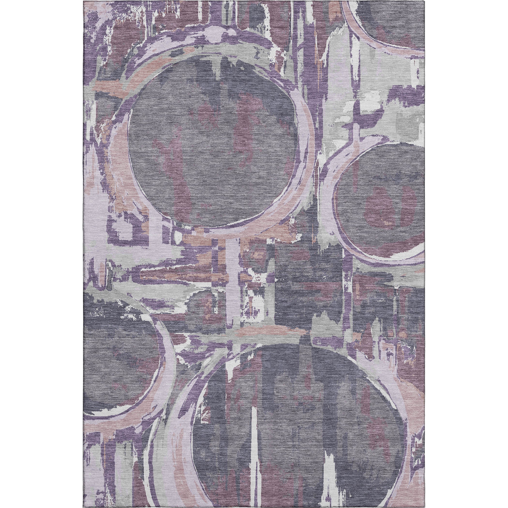 Lima Machine Washable Transitional Purple Rug 2'6" x 3'10" #shape_Rectangle