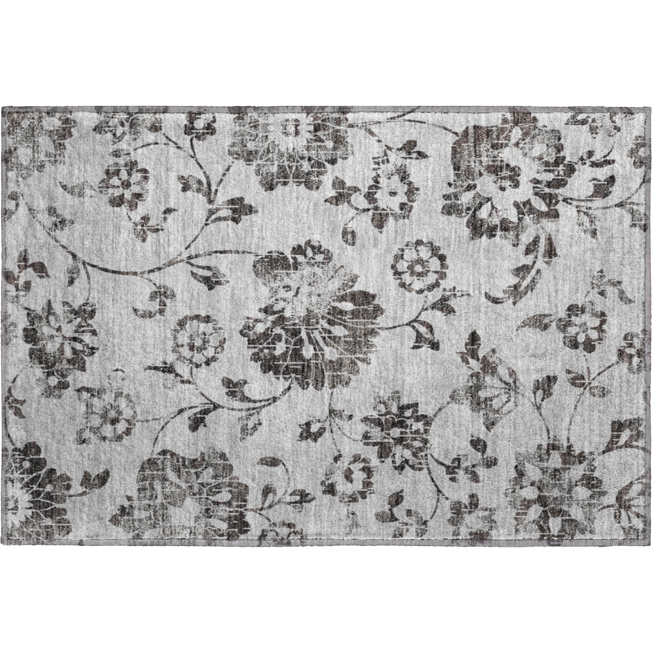Cusco Machine Washable Transitional Gray Rug 1'8" x 2'6" #shape_Rectangle