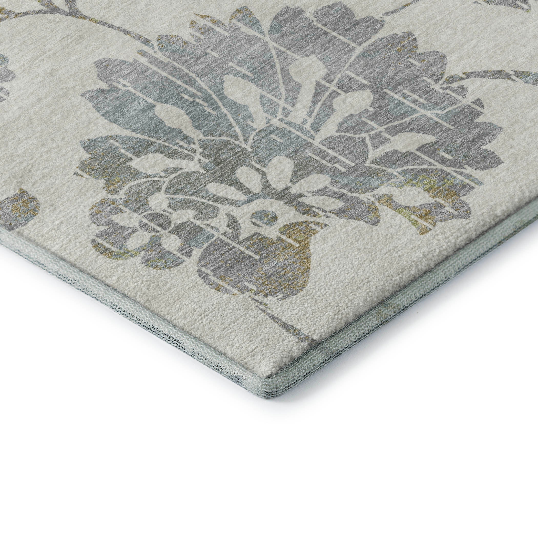 Cusco Machine Washable Transitional Ivory Rug 1'8" x 2'6" #shape_Rectangle
