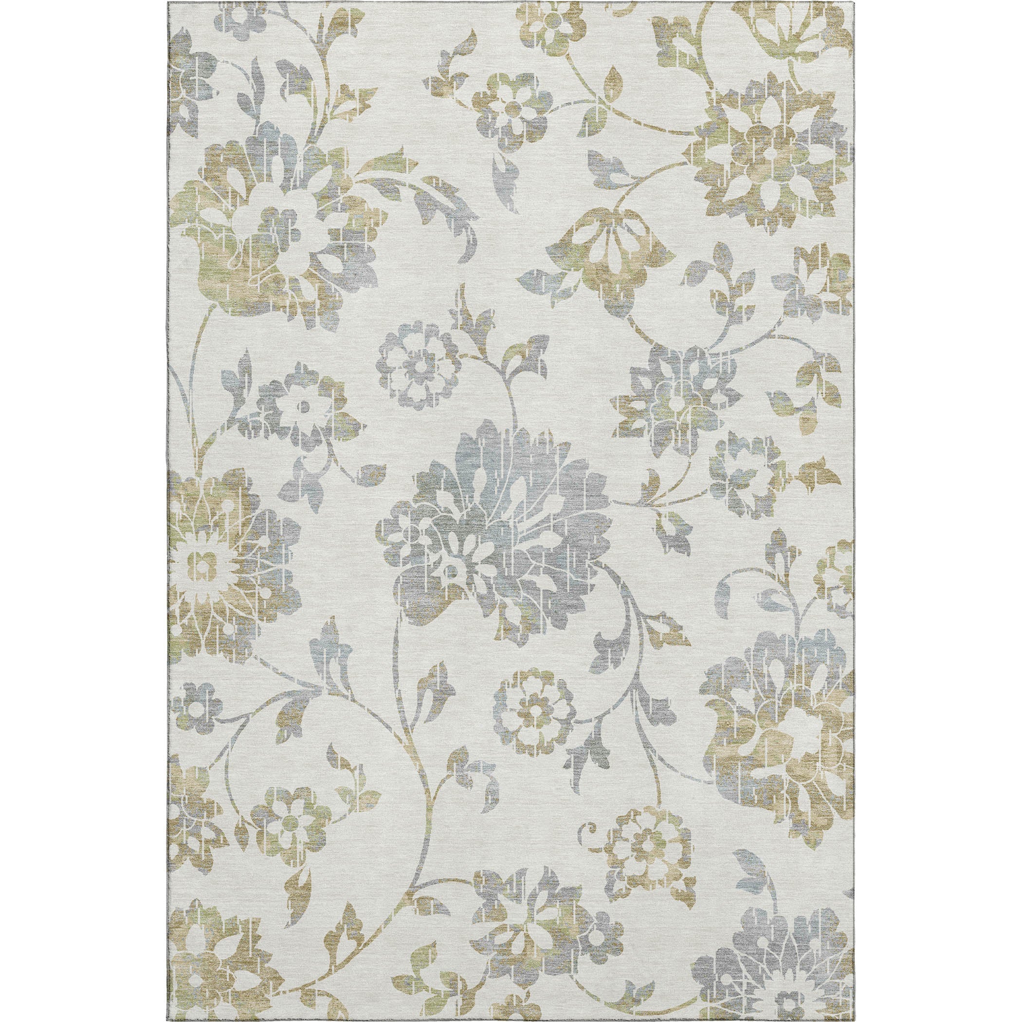 Cusco Machine Washable Transitional Ivory Rug 2'6" x 3'10" #shape_Rectangle