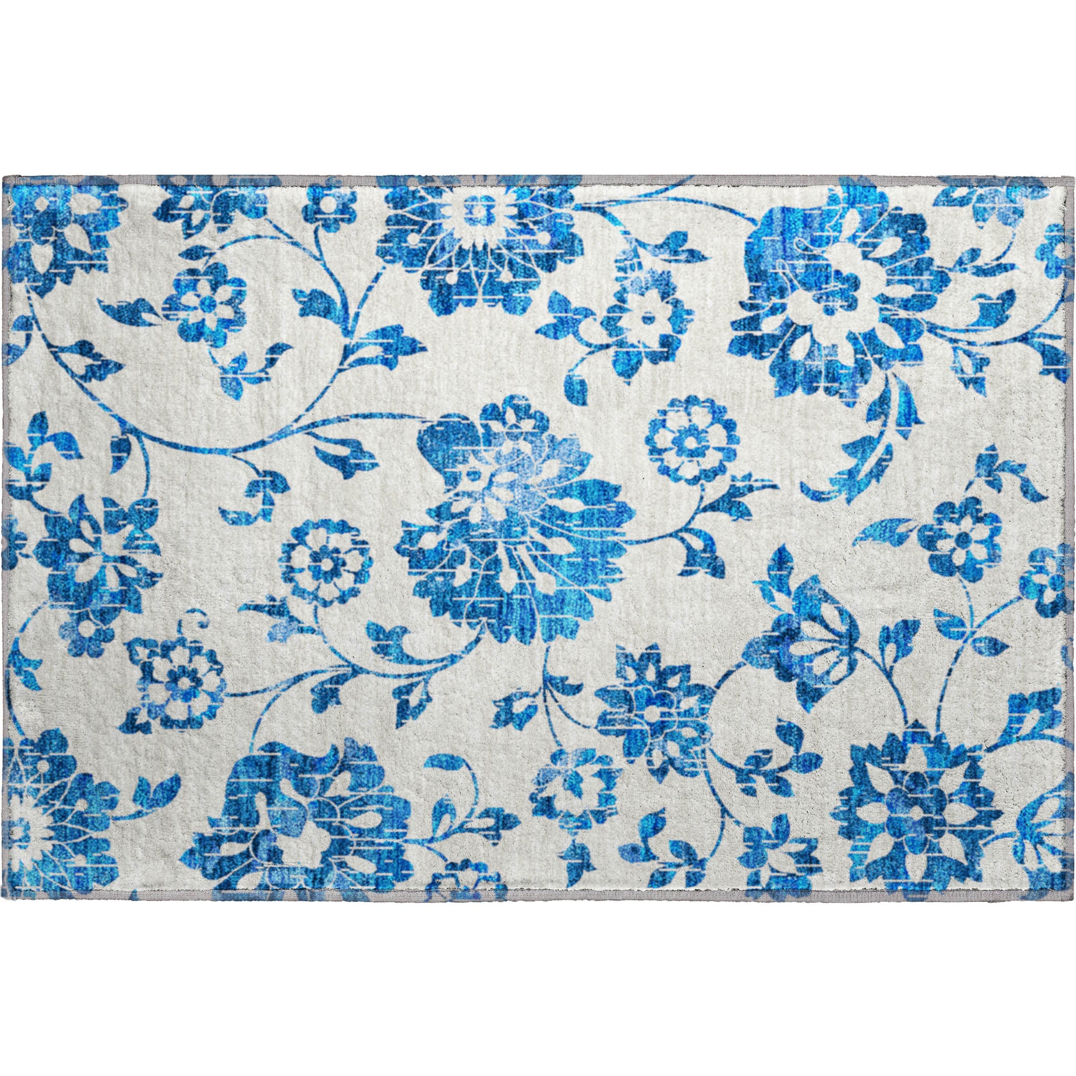 Cusco Machine Washable Transitional White Ivory Rug 1'8" x 2'6" #shape_Rectangle