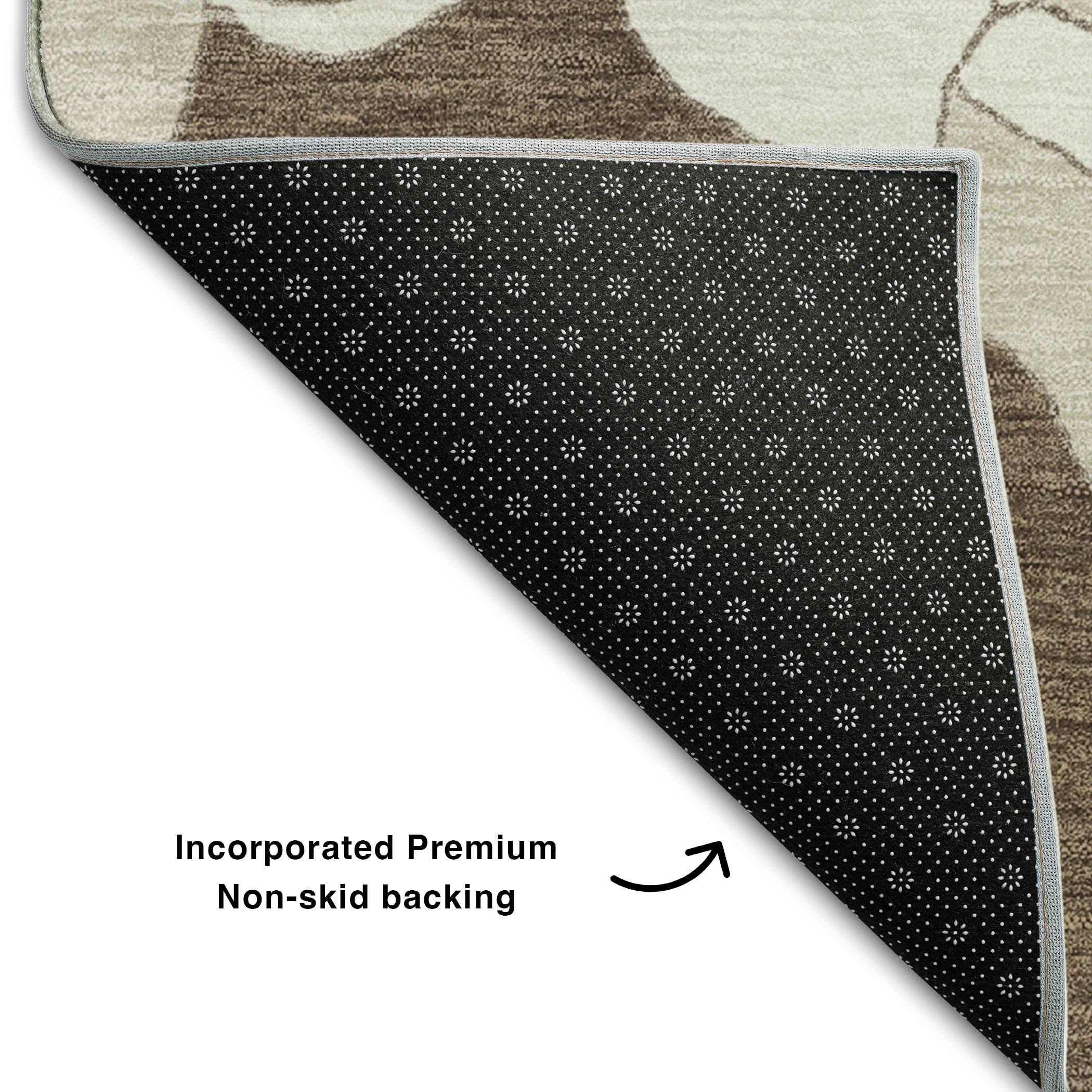 Oaxaca Machine Washable Transitional Brown Rug 1'8" x 2'6" #shape_Rectangle