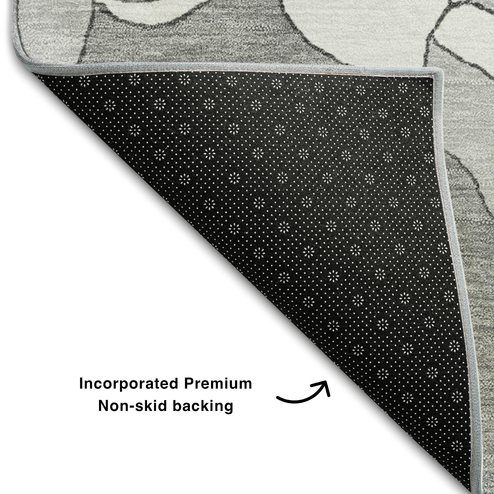 Oaxaca Machine Washable Transitional Gray Rug 1'8" x 2'6" #shape_Rectangle