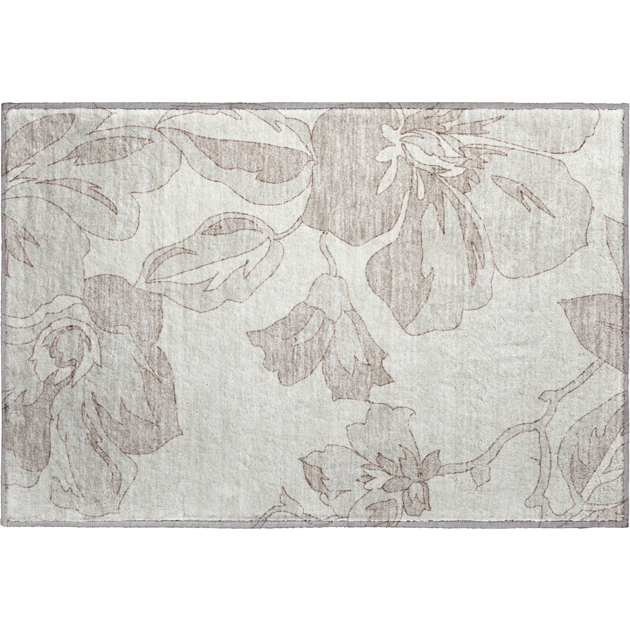 Oaxaca Machine Washable Transitional Ivory Rug 1'8" x 2'6" #shape_Rectangle