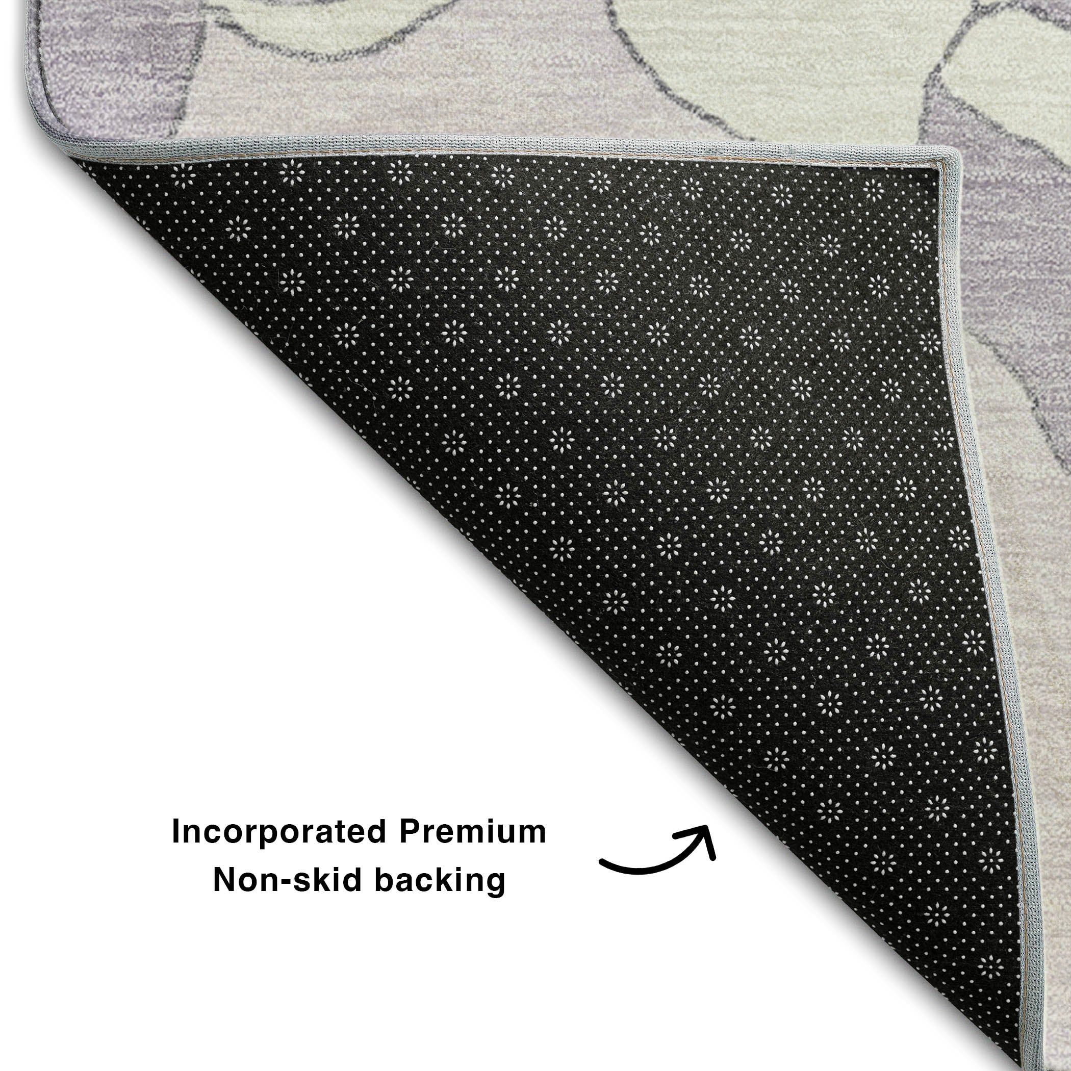 Oaxaca Machine Washable Transitional Lavender Purple Rug 1'8" x 2'6" #shape_Rectangle