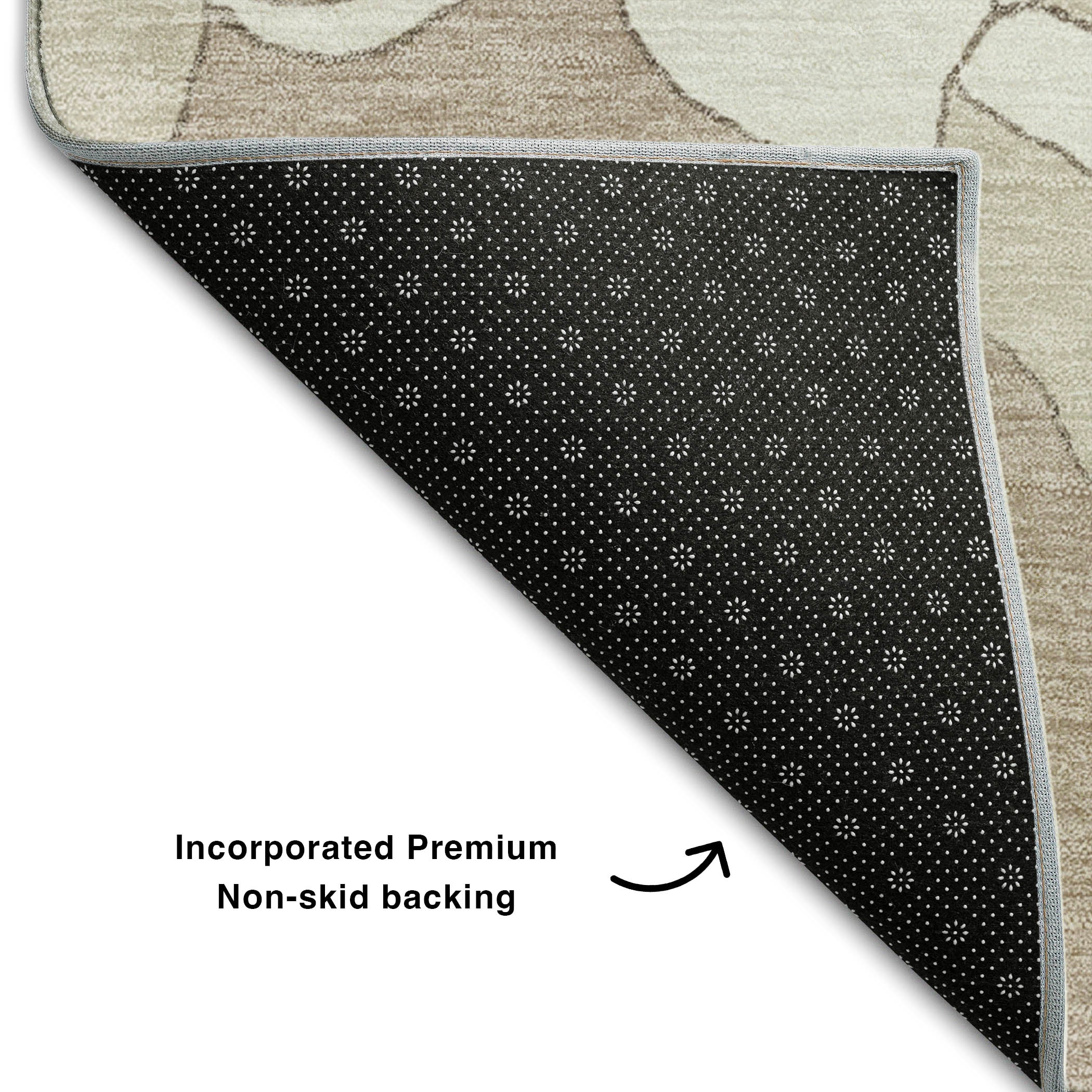 Oaxaca Machine Washable Transitional Taupe Brown Rug 1'8" x 2'6" #shape_Rectangle