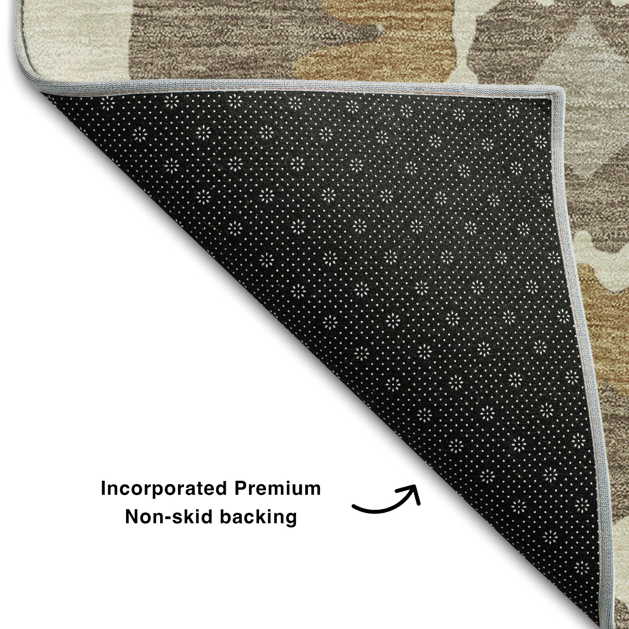Budapest Machine Washable Transitional Brown Rug 1'8" x 2'6" #shape_Rectangle