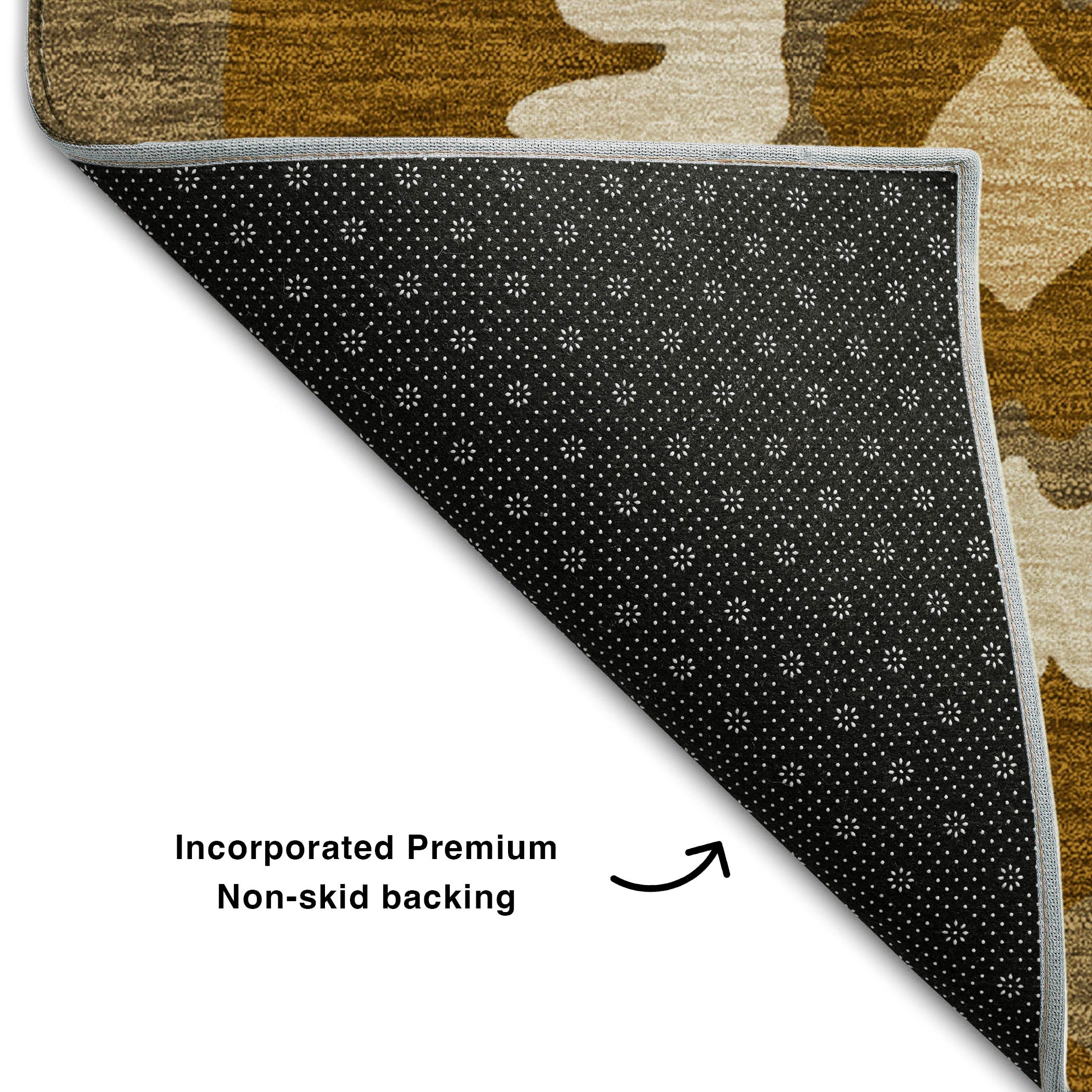 Budapest Machine Washable Transitional Mocha Brown Rug 1'8" x 2'6" #shape_Rectangle