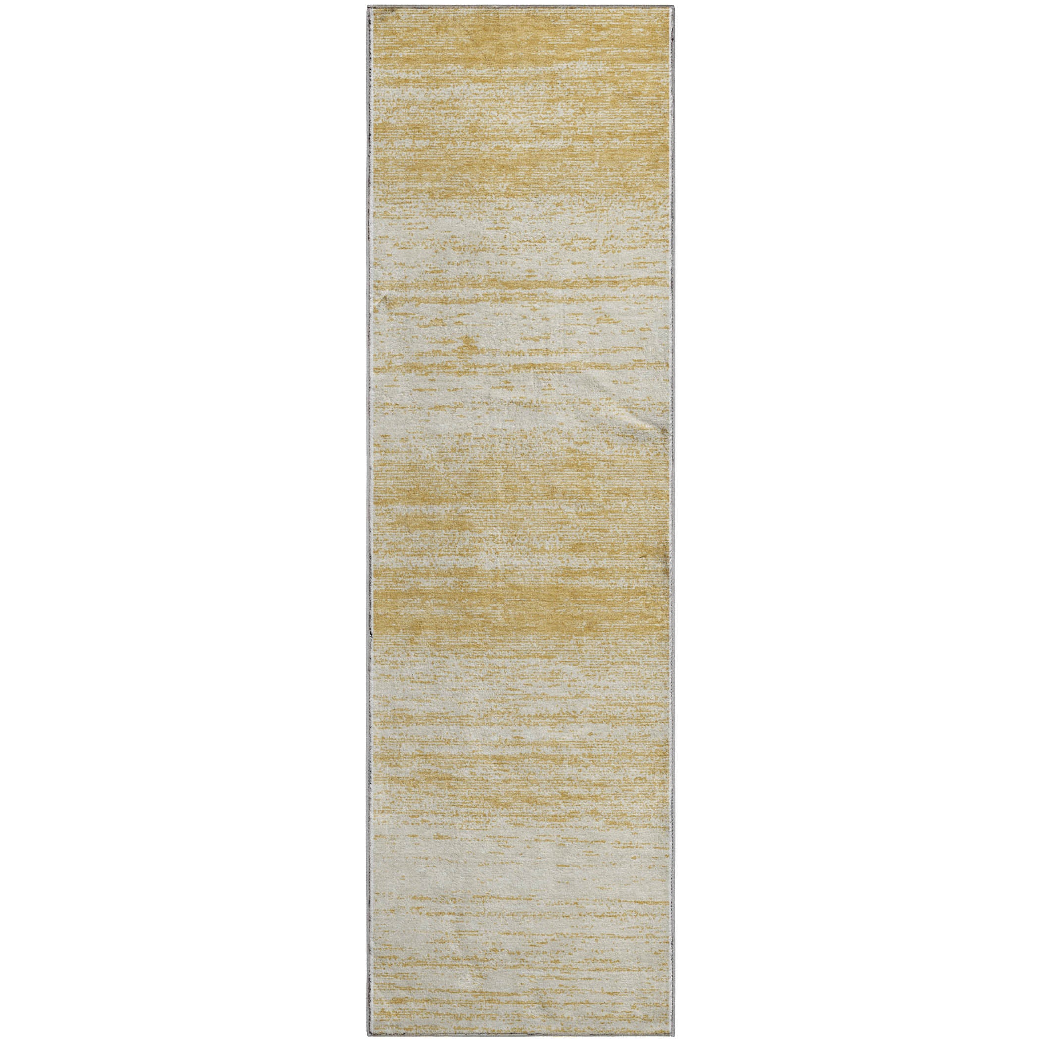 Vienna Machine Washable Transitional Gold Rug 2'3" x 7'6" #shape_Runner