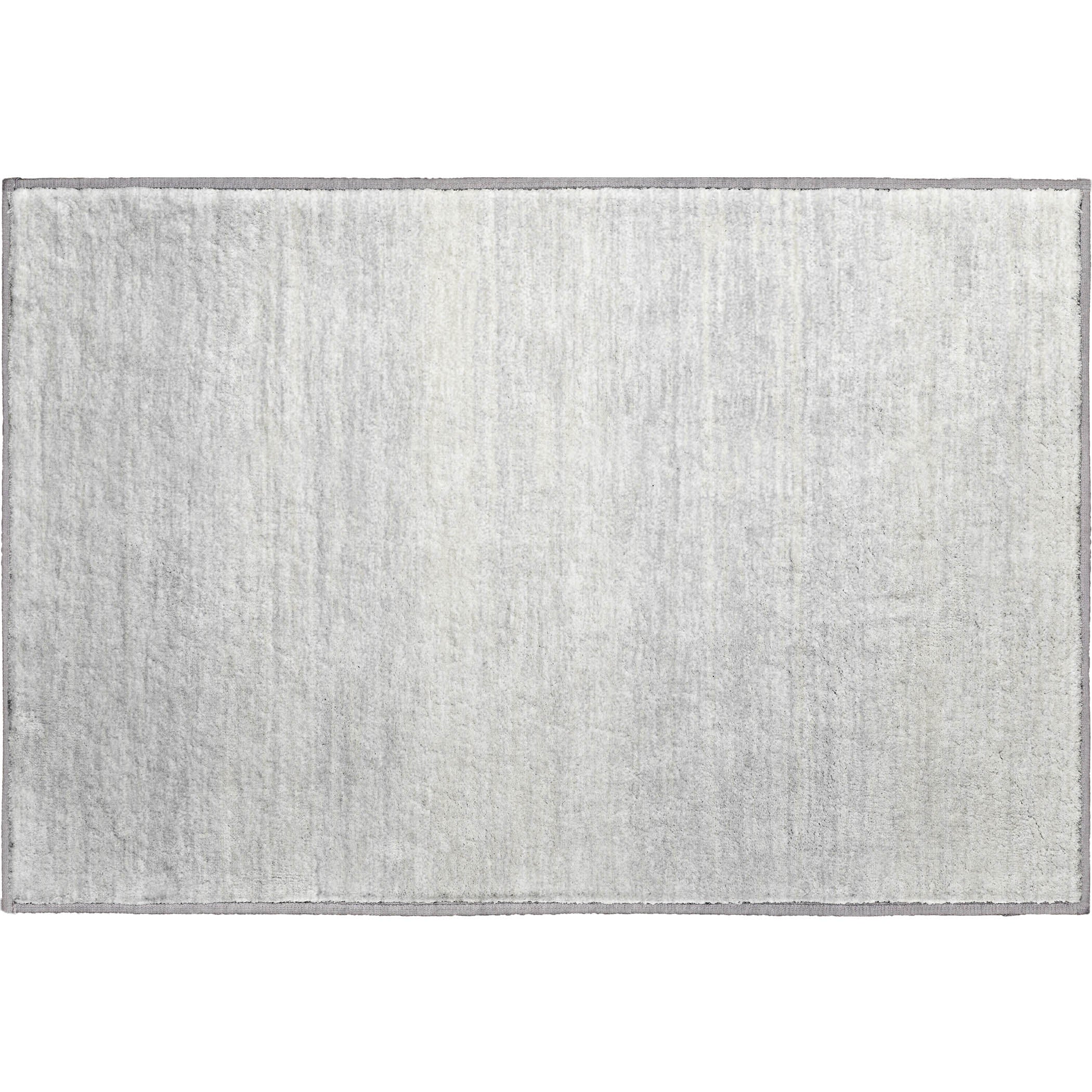 Vienna Machine Washable Transitional Silver Gray Rug 1'8" x 2'6" #shape_Rectangle