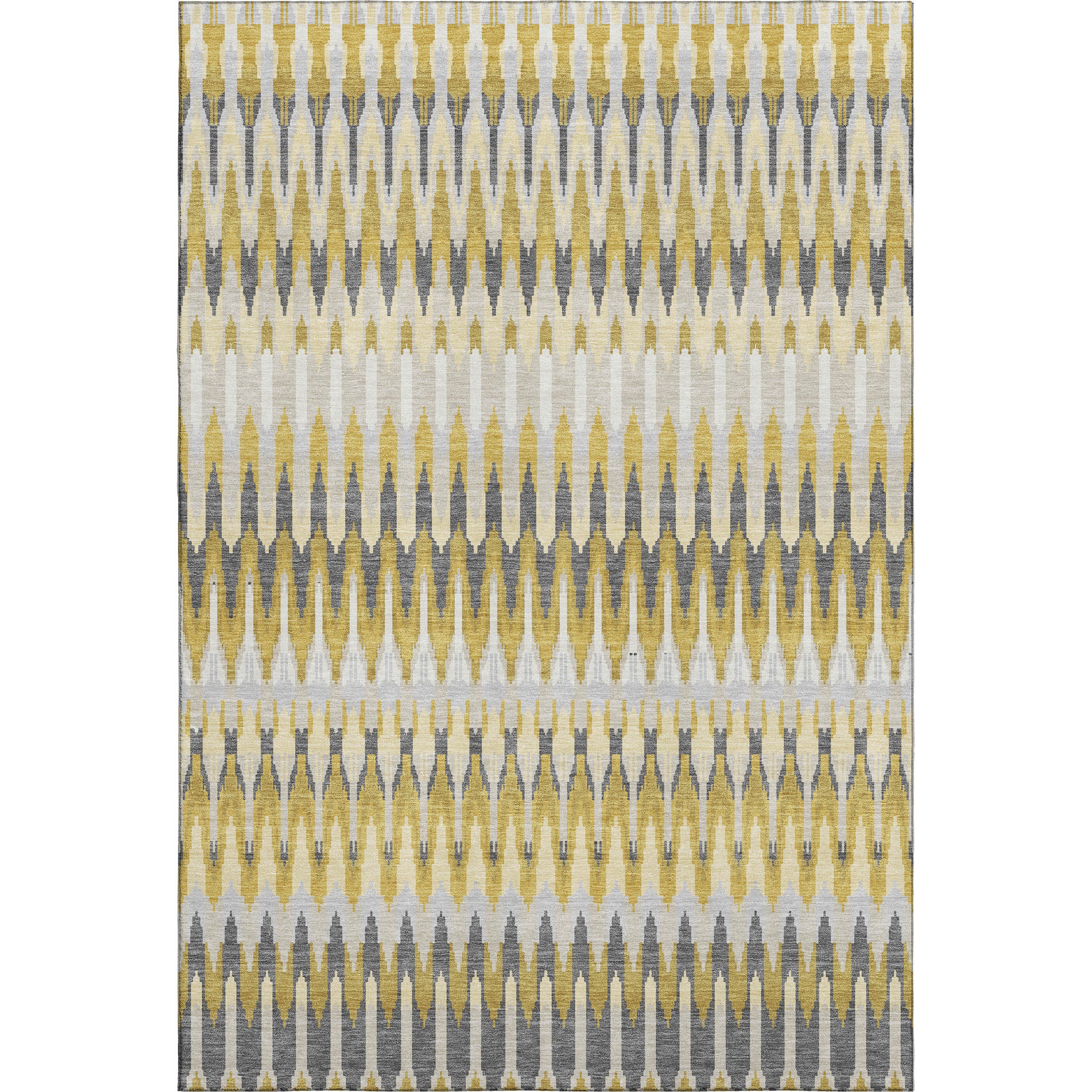 Split Machine Washable Transitional Gold Rug 2'6" x 3'10" #shape_Rectangle