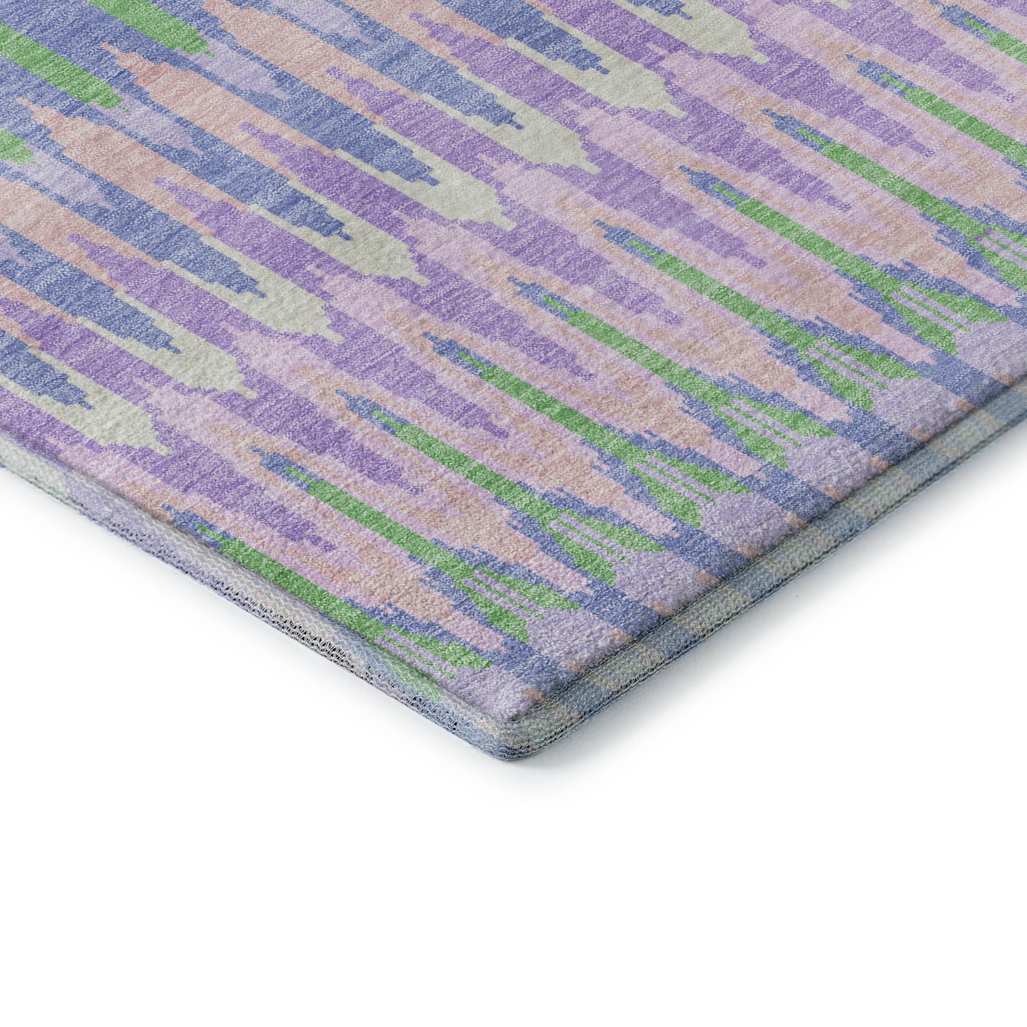 Split Machine Washable Transitional Lavender Purple Rug 1'8" x 2'6" #shape_Rectangle