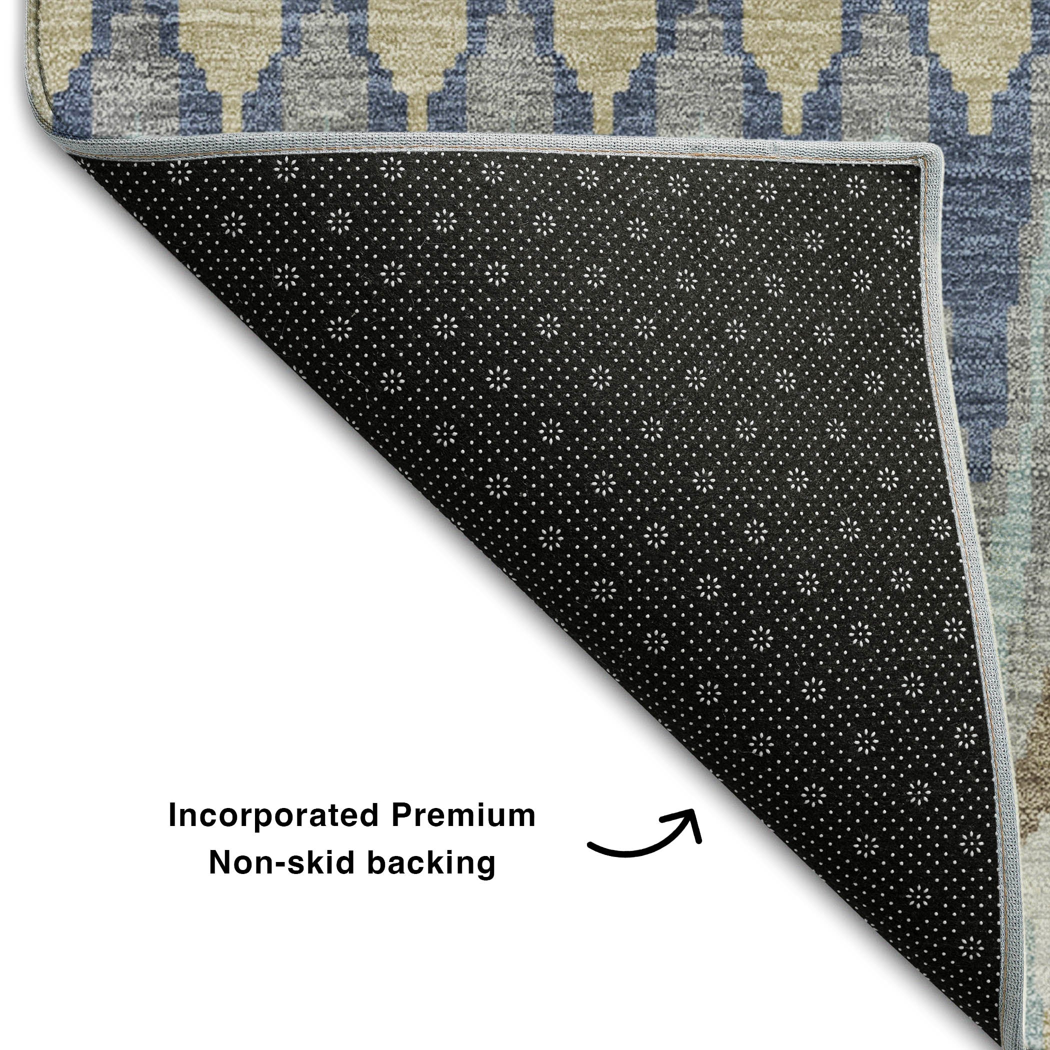 Split Machine Washable Transitional Taupe Brown Rug 1'8" x 2'6" #shape_Rectangle