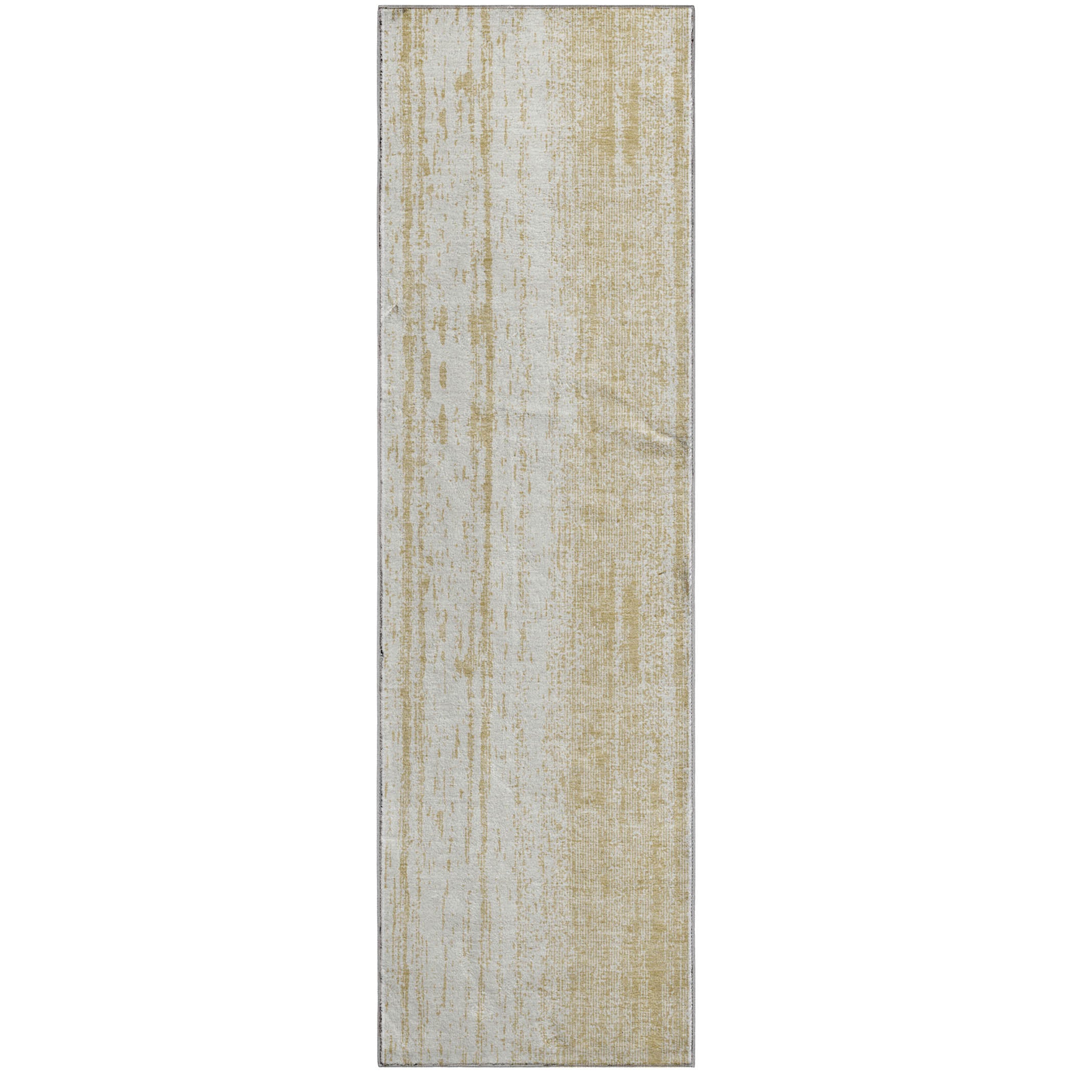 Lucerne Machine Washable Transitional Gold Rug 2'3" x 7'6" #shape_Runner