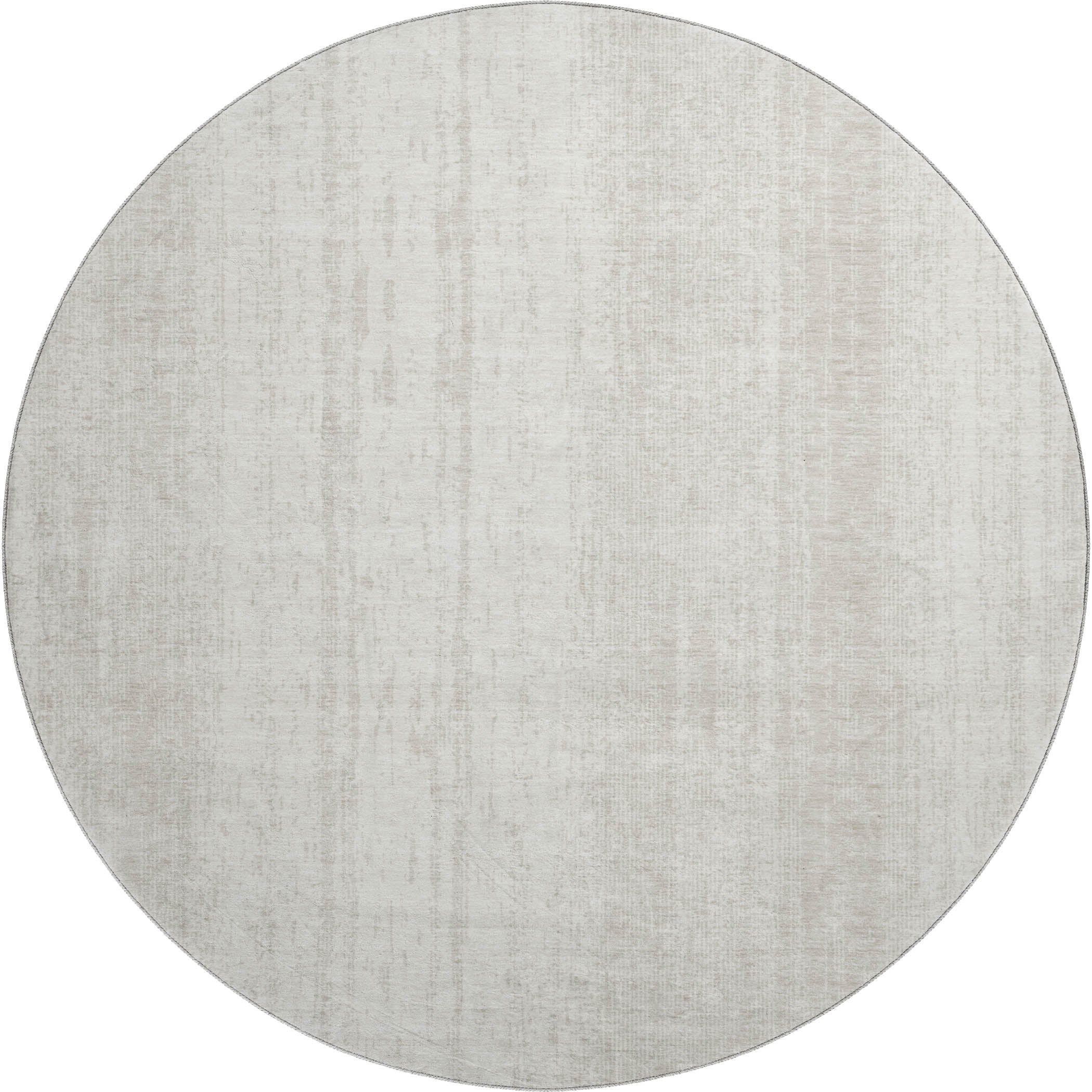 Lucerne Machine Washable Transitional Ivory Rug 8' x 8' #shape_Round