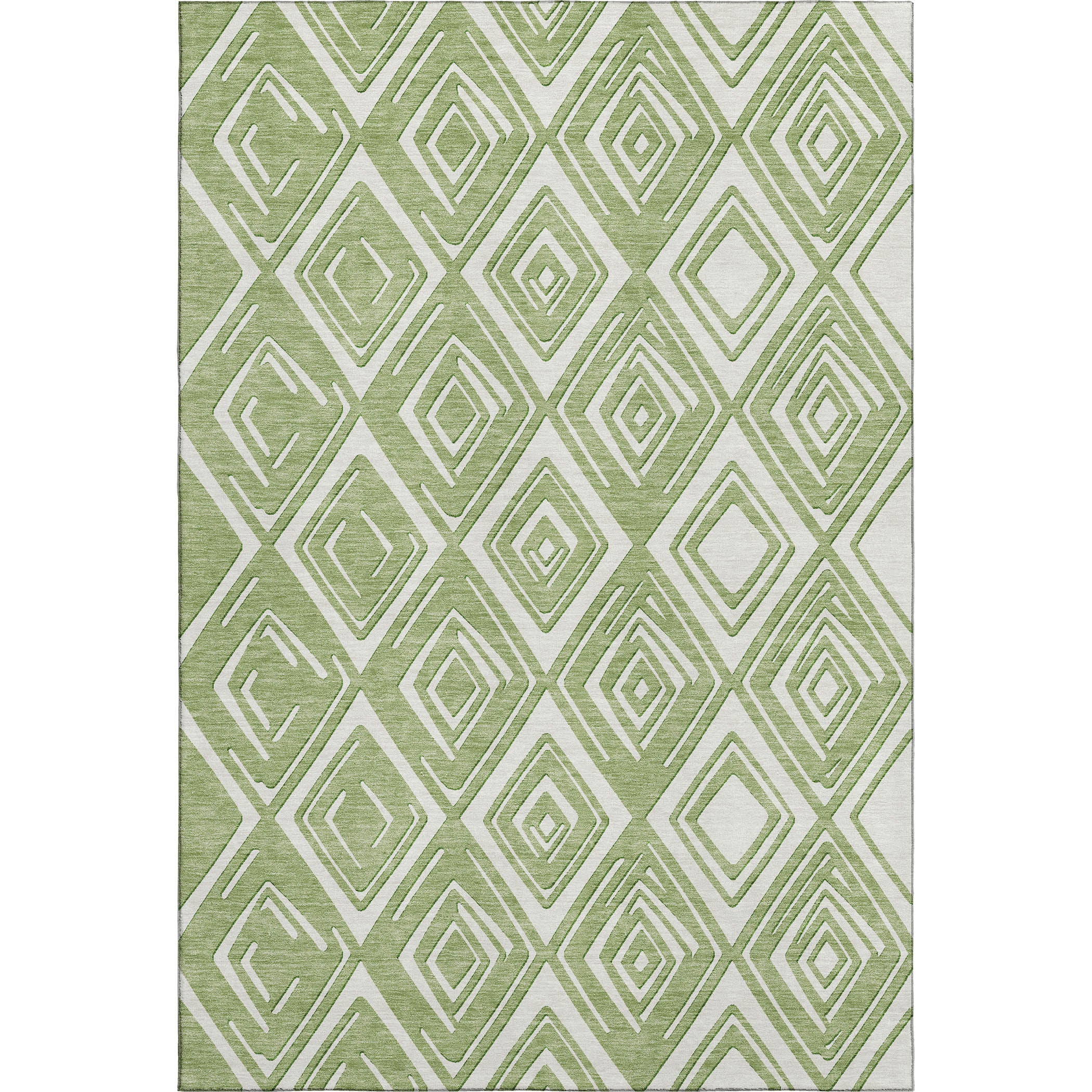 Tbilisi Machine Washable Transitional Green Rug 2'6" x 3'10" #shape_Rectangle