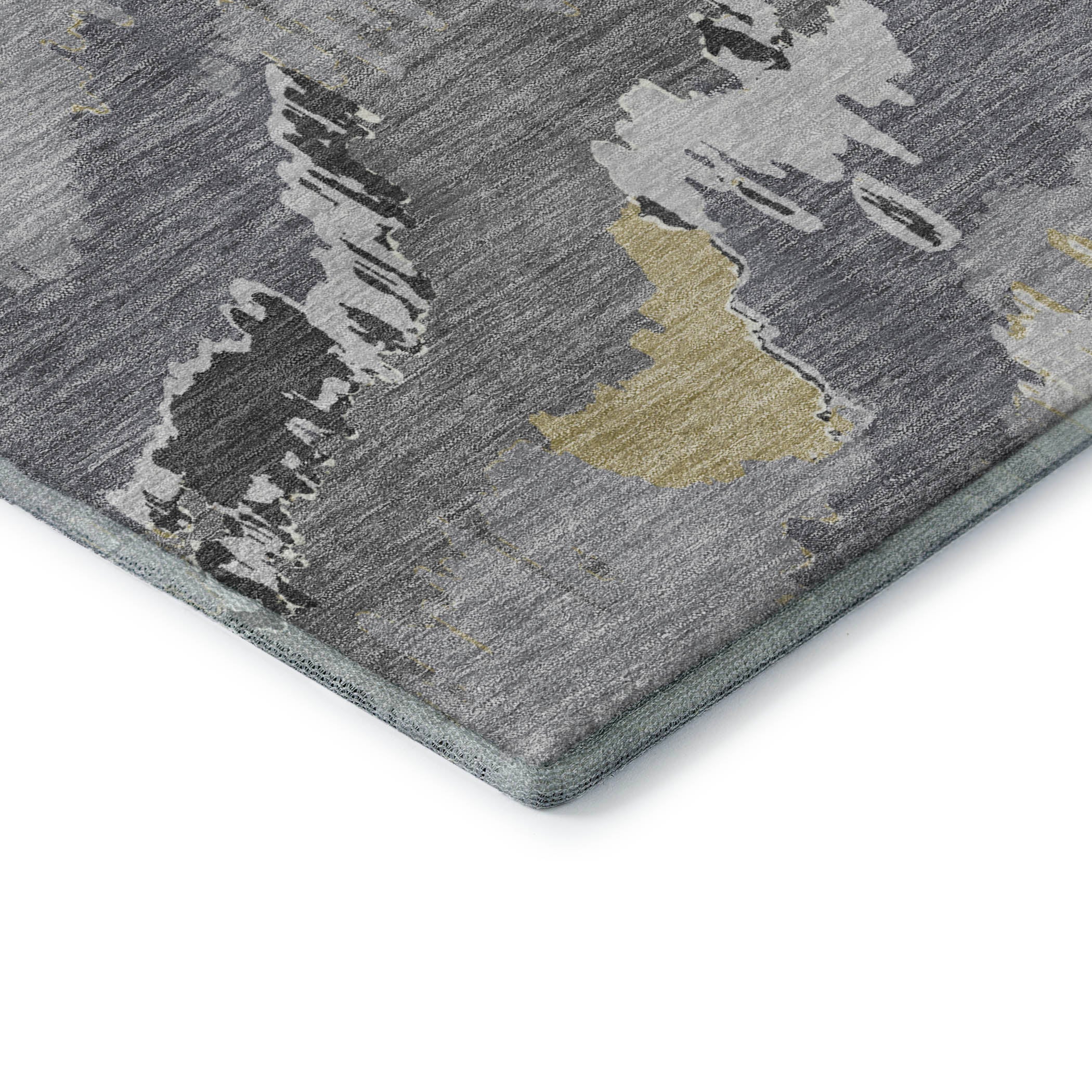 Valletta Machine Washable Transitional Gray Rug 1'8" x 2'6" #shape_Rectangle