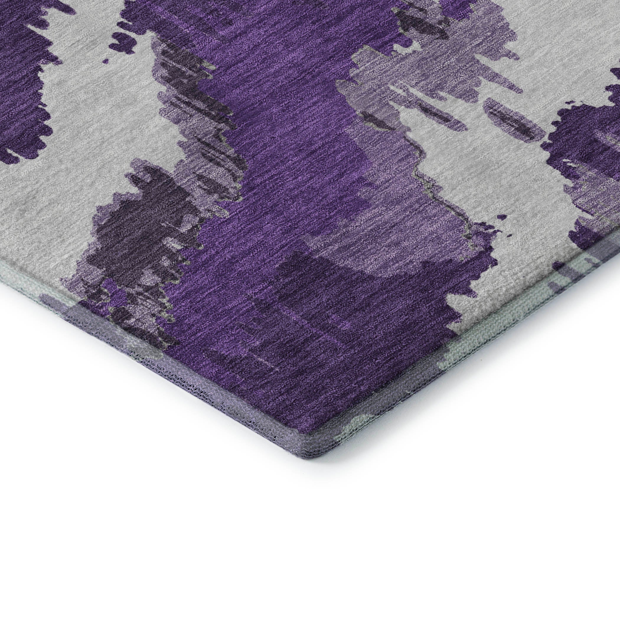 Valletta Machine Washable Transitional Purple Rug 1'8" x 2'6" #shape_Rectangle