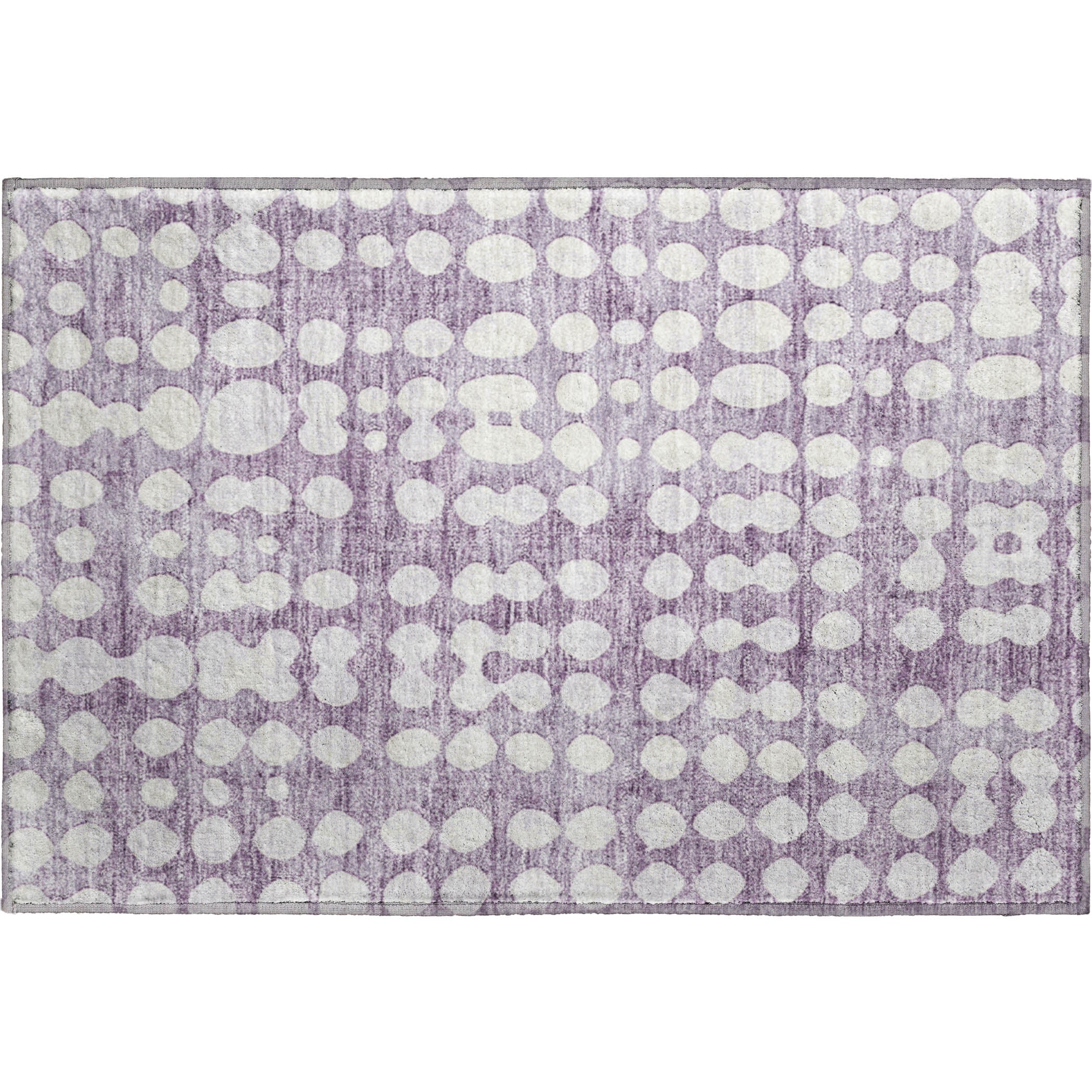 Budapest Machine Washable Transitional Purple Rug 1'8" x 2'6" #shape_Rectangle