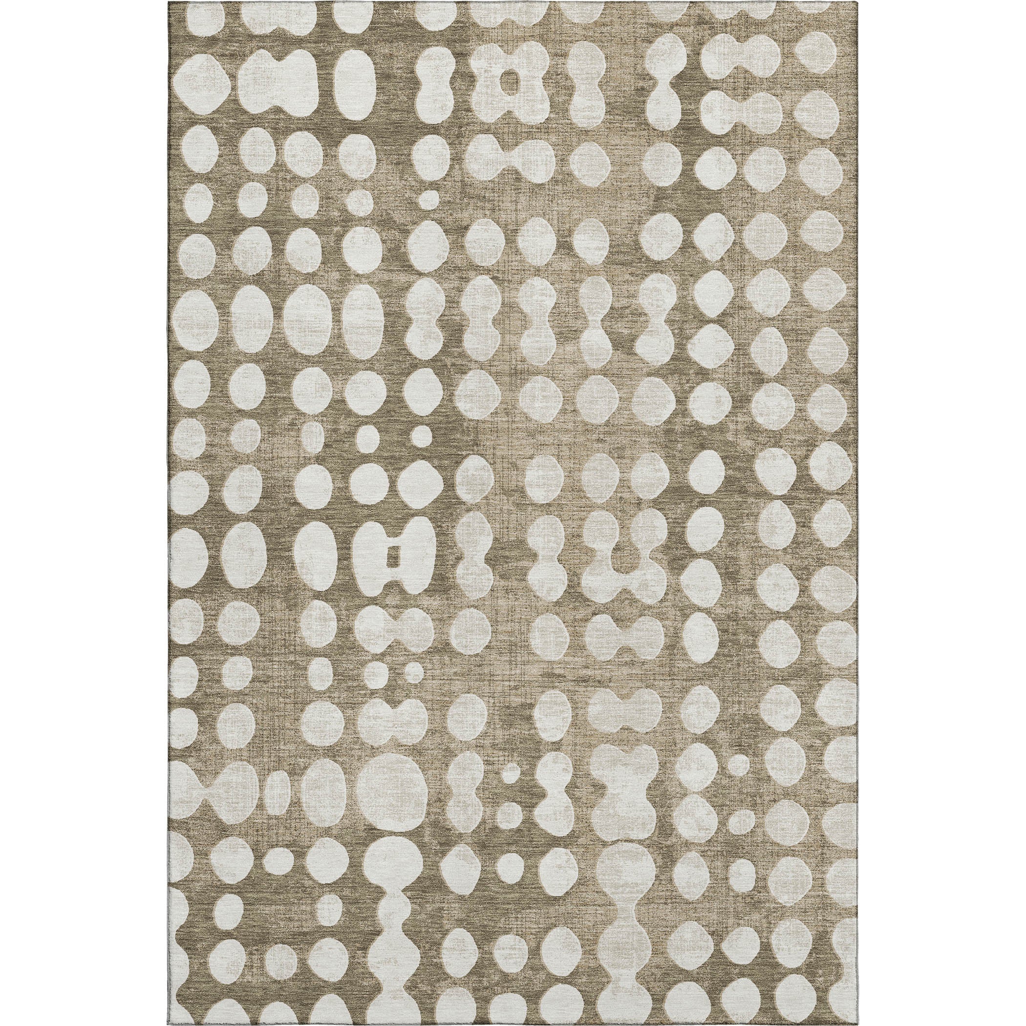 Budapest Machine Washable Transitional Taupe Brown Rug 2'6" x 3'10" #shape_Rectangle