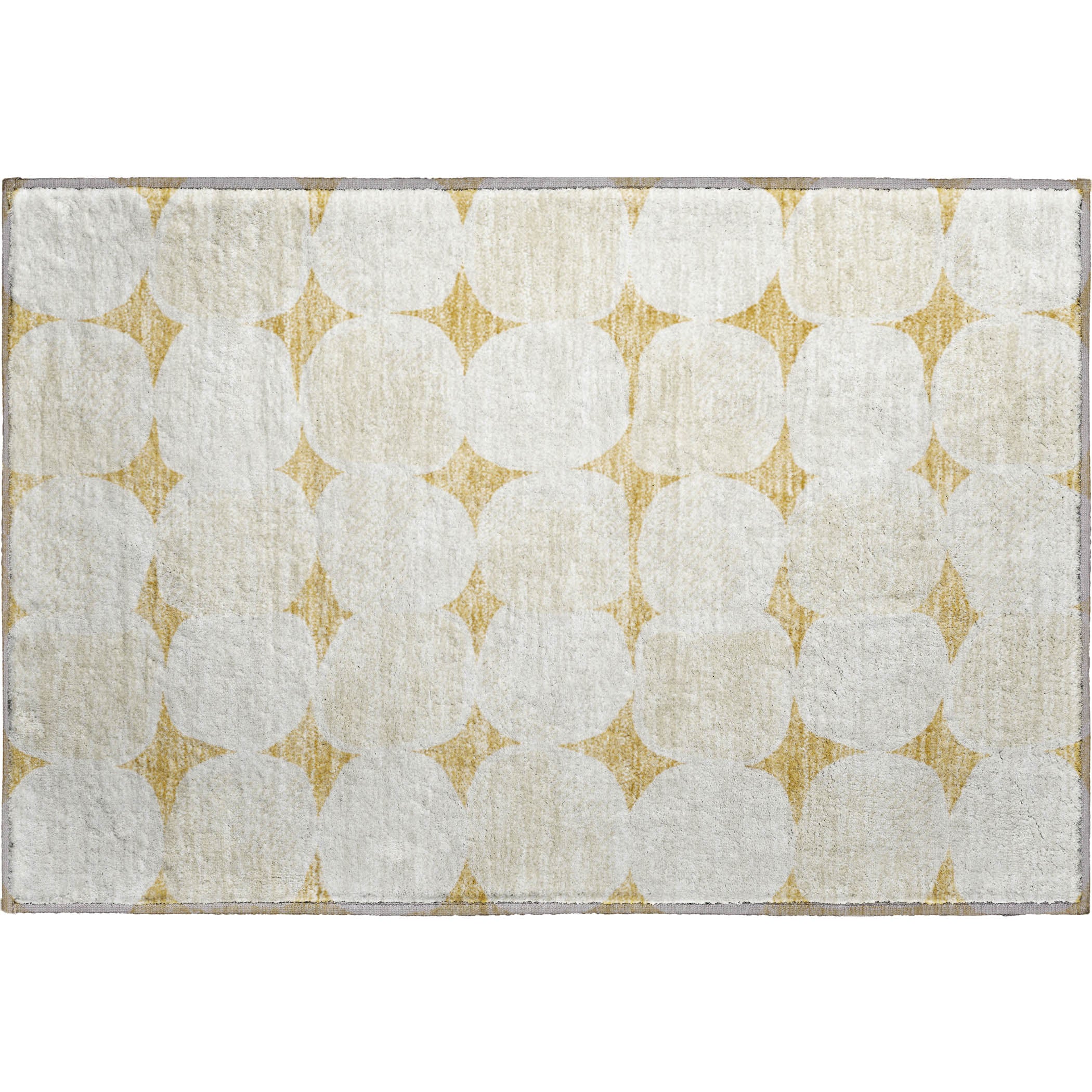 Lima Machine Washable Transitional Gold Rug 1'8" x 2'6" #shape_Rectangle