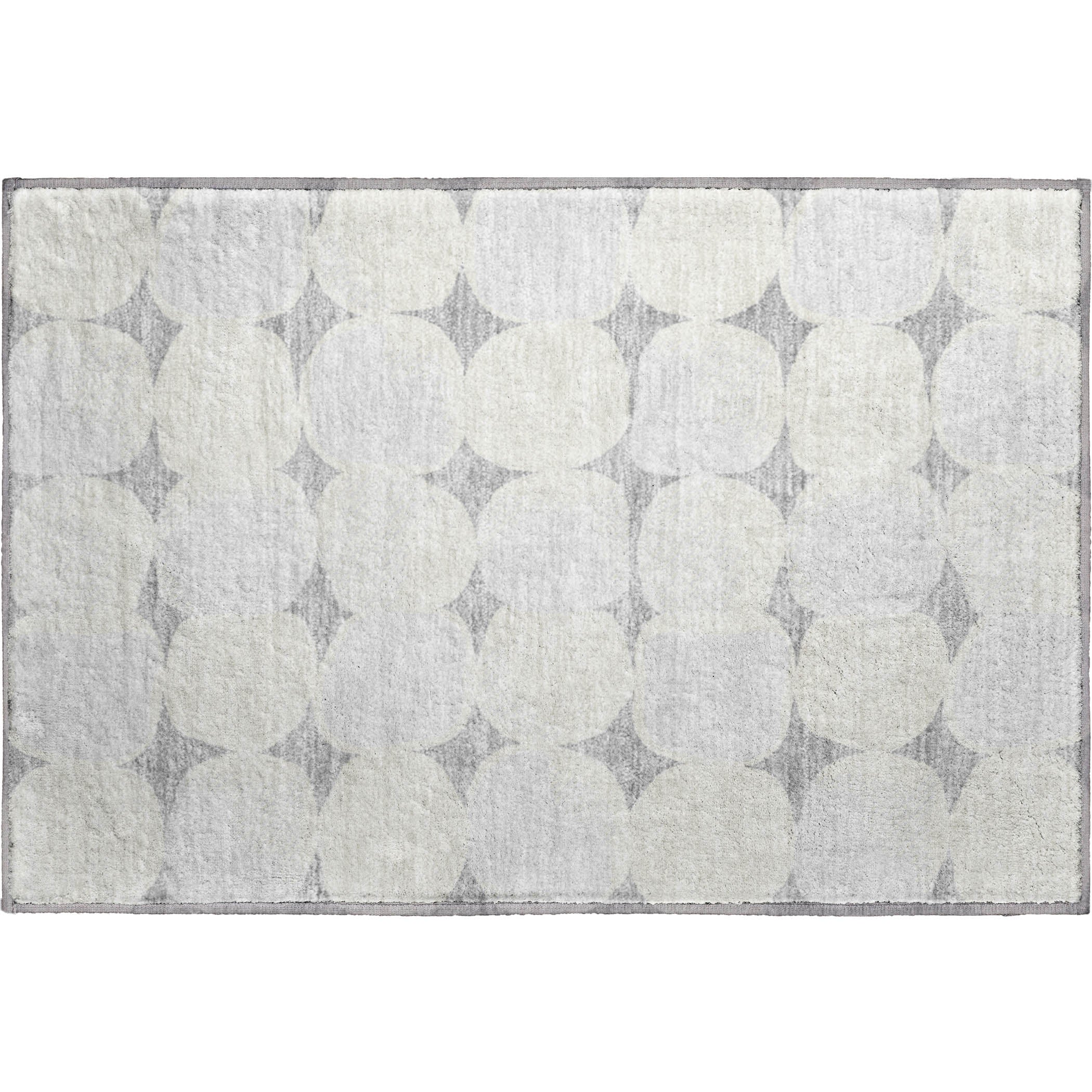 Lima Machine Washable Transitional Gray Rug 1'8" x 2'6" #shape_Rectangle