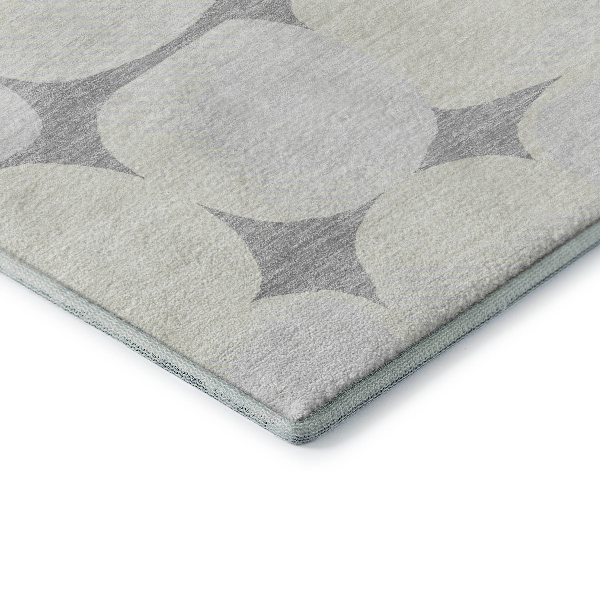Lima Machine Washable Transitional Gray Rug 1'8" x 2'6" #shape_Rectangle