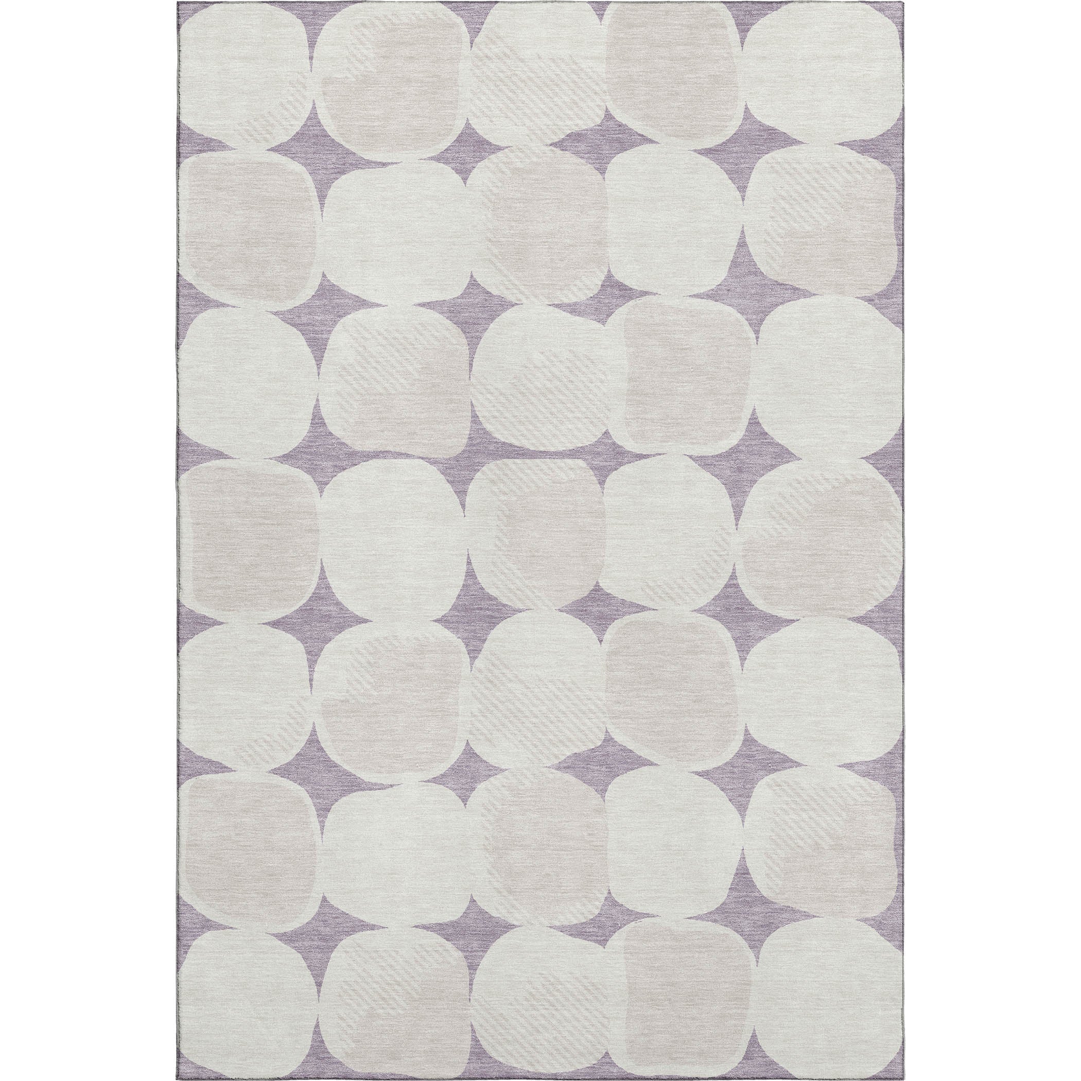 Lima Machine Washable Transitional Lavender Purple Rug 2'6" x 3'10" #shape_Rectangle