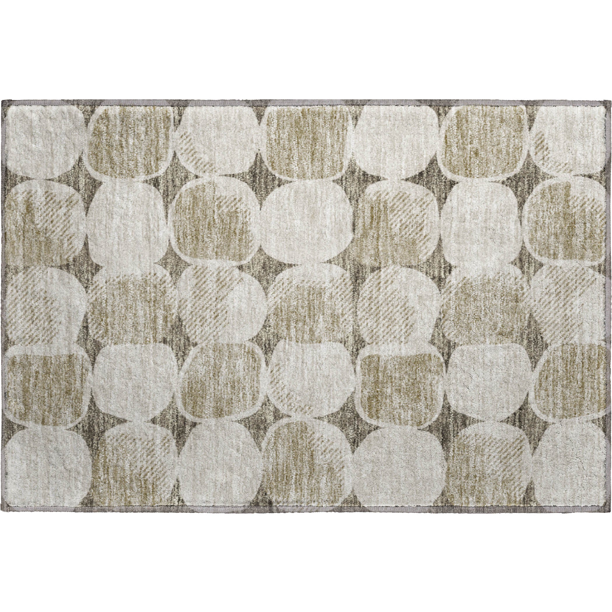 Lima Machine Washable Transitional Taupe Brown Rug 1'8" x 2'6" #shape_Rectangle