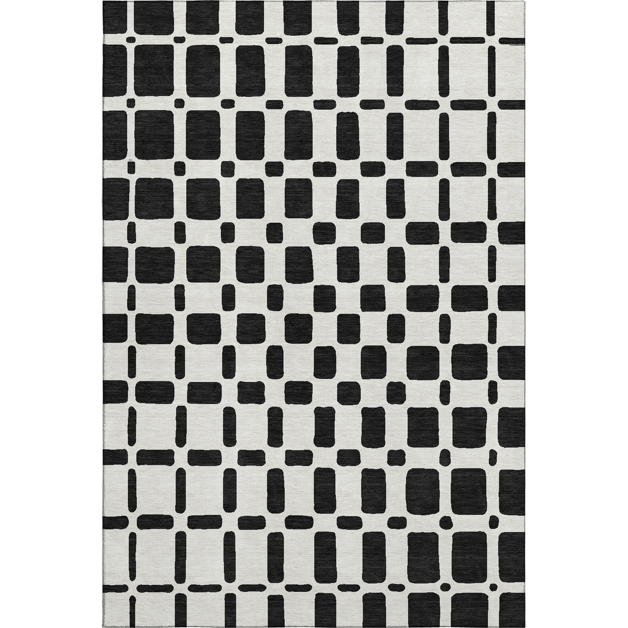 Athens Machine Washable Transitional Black Rug 2'6" x 3'10" #shape_Rectangle