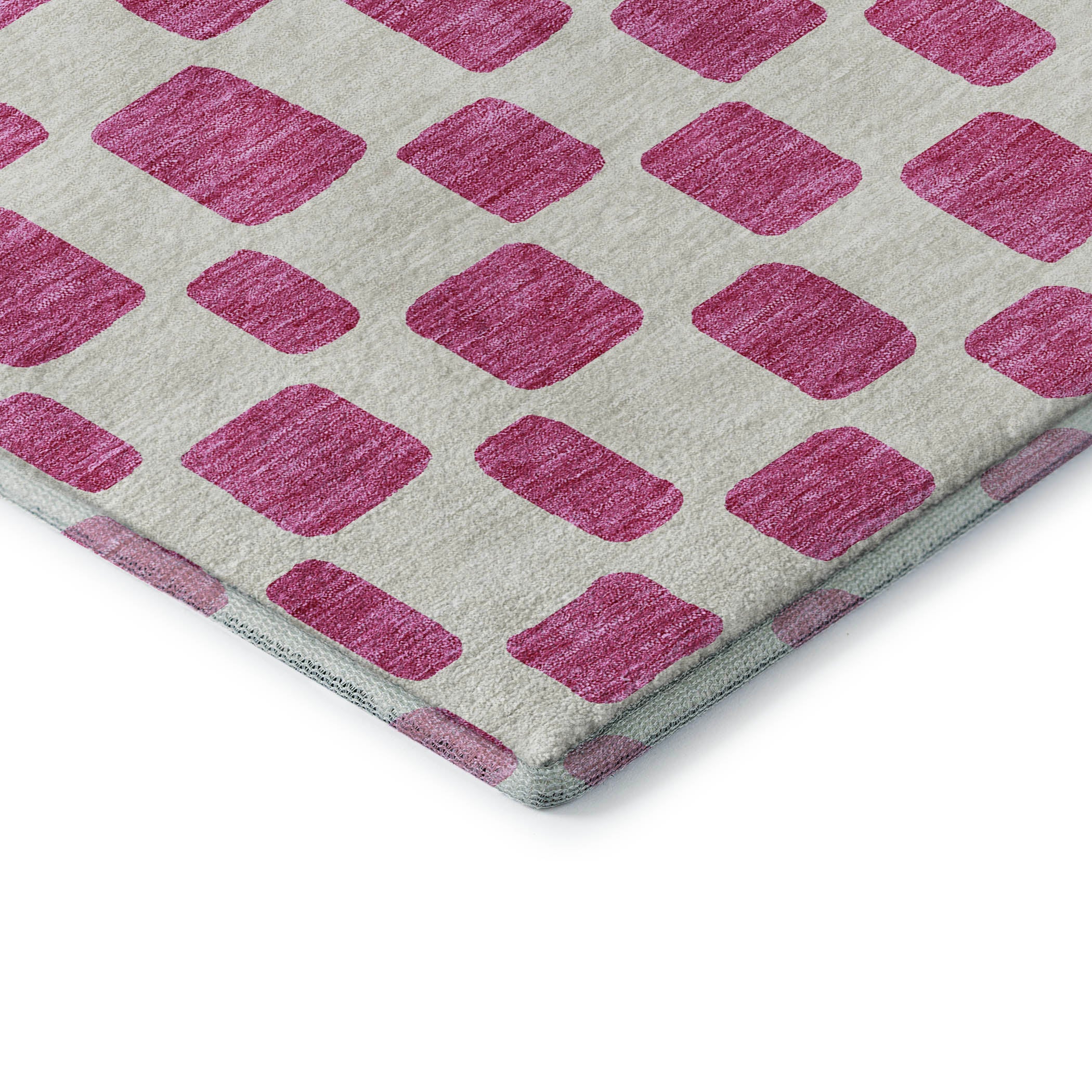 Athens Machine Washable Transitional Blush Pink Rug 1'8" x 2'6" #shape_Rectangle