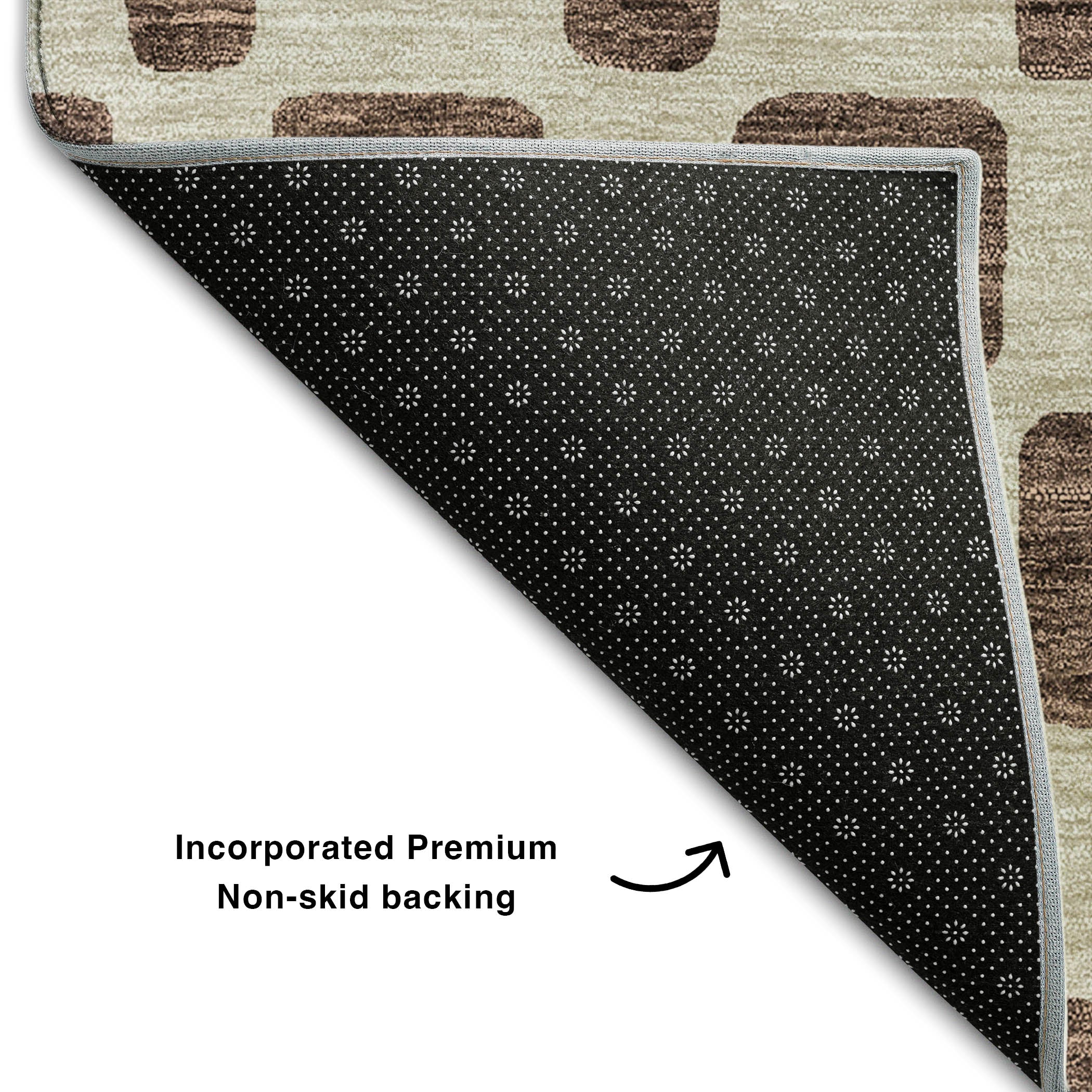 Athens Machine Washable Transitional Brown Rug 1'8" x 2'6" #shape_Rectangle